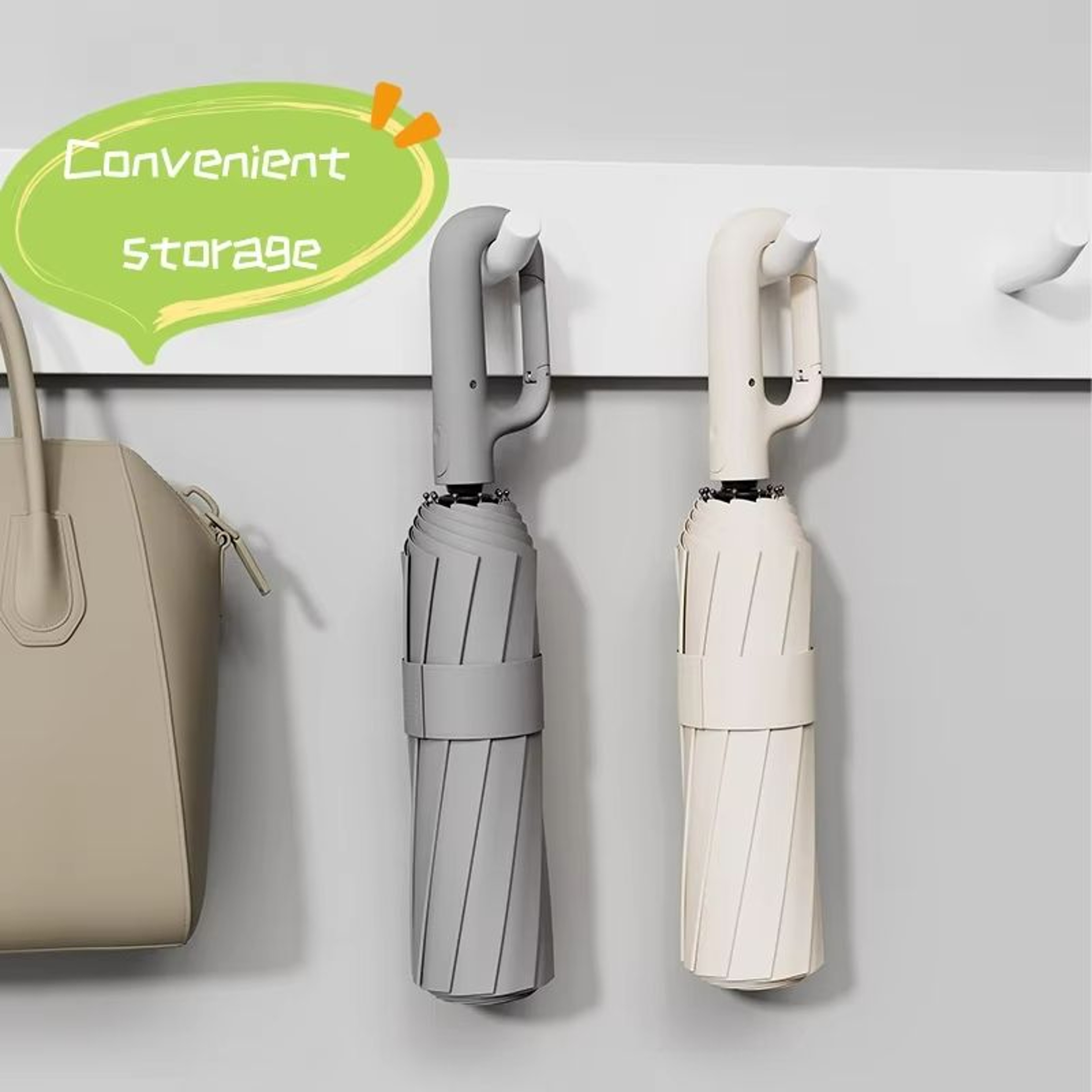 Extra Large Windproof Automatic Umbrella  UV Resistant Rain  Sun Protection With Reinforced Frame 1