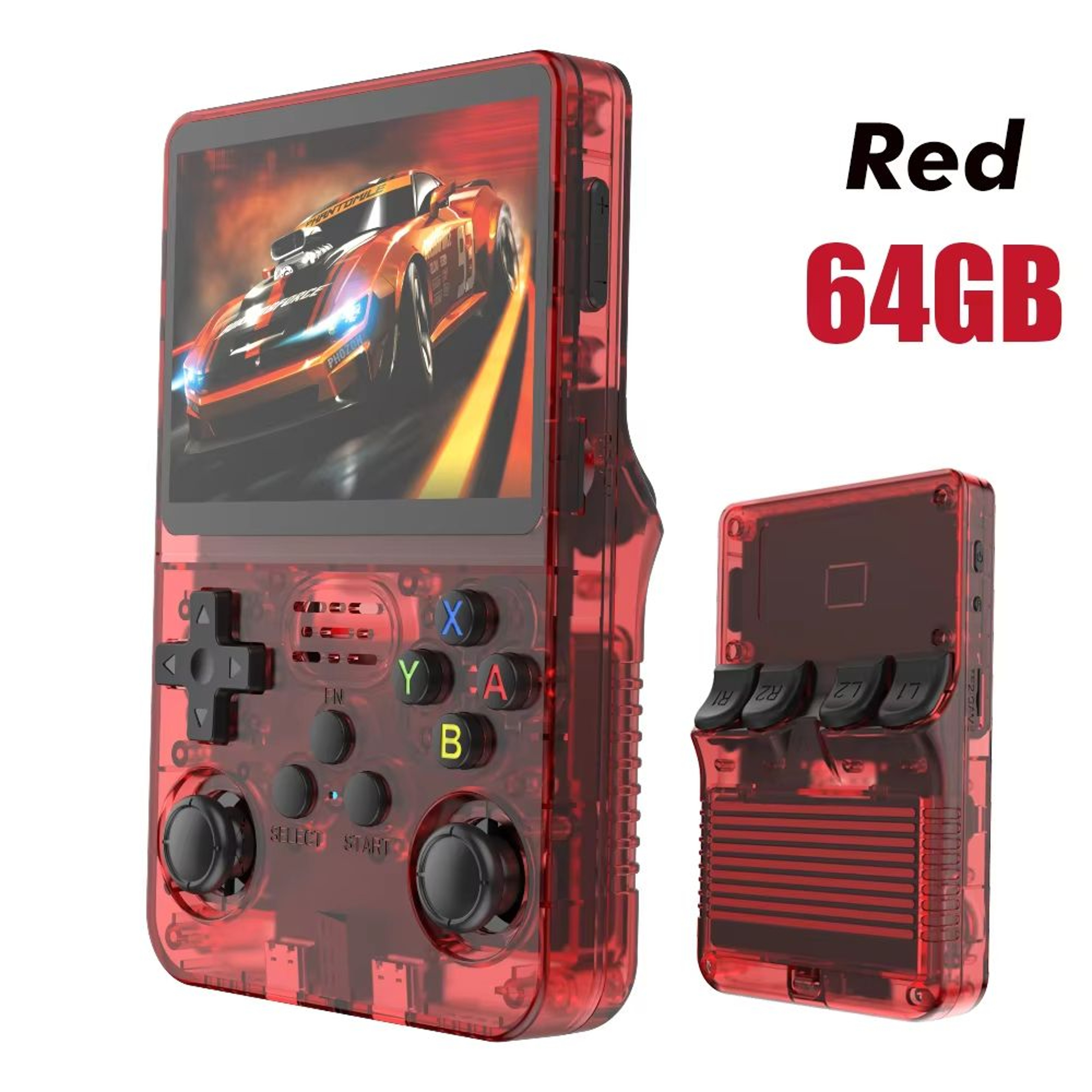 R36S Retro Handheld Game Console  128GB Linux System 35 IPS Screen Portable Pocket Video Player 6