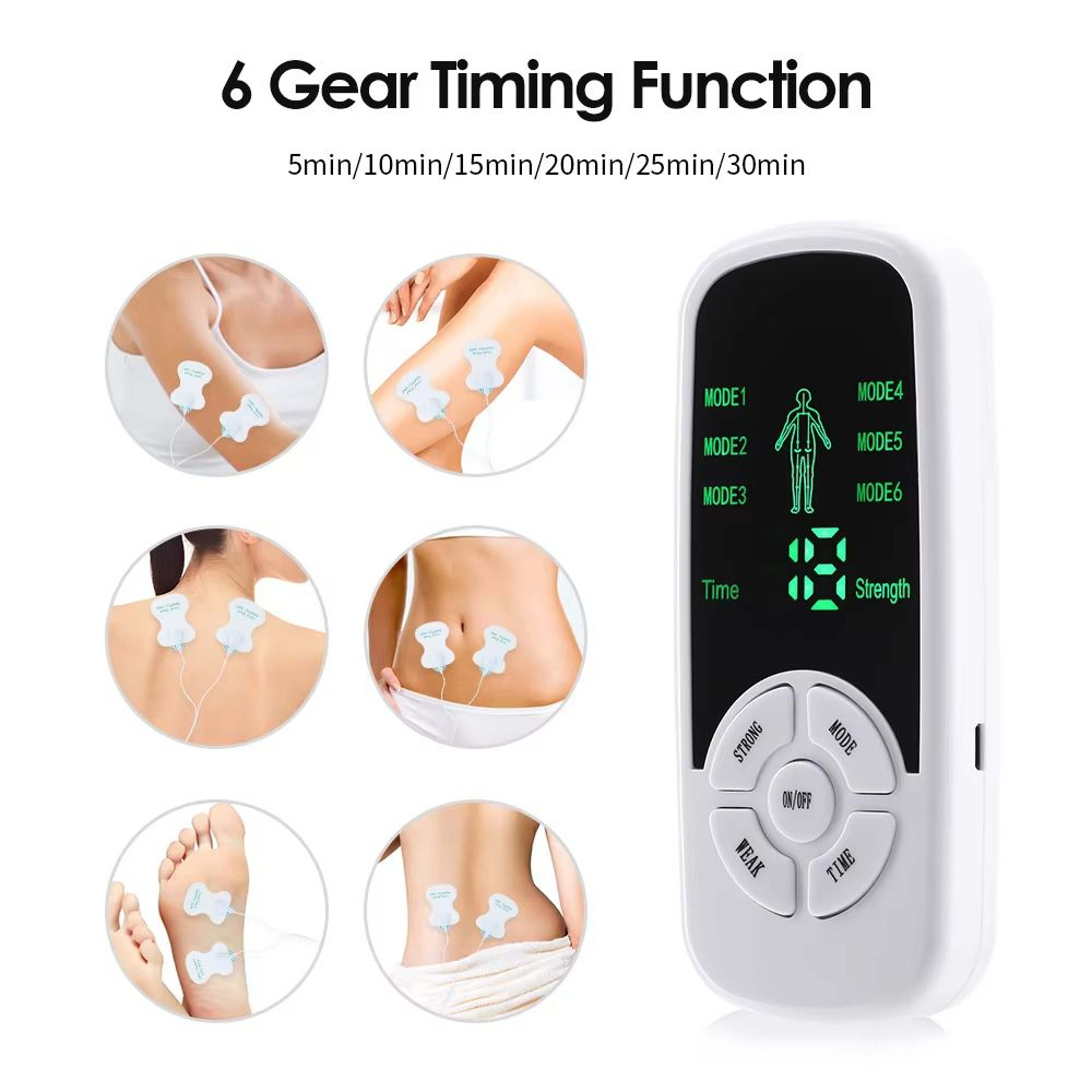 Electric Muscle Stimulator Tens Unit Body Massager For Back Neck And Physiotherapy 2