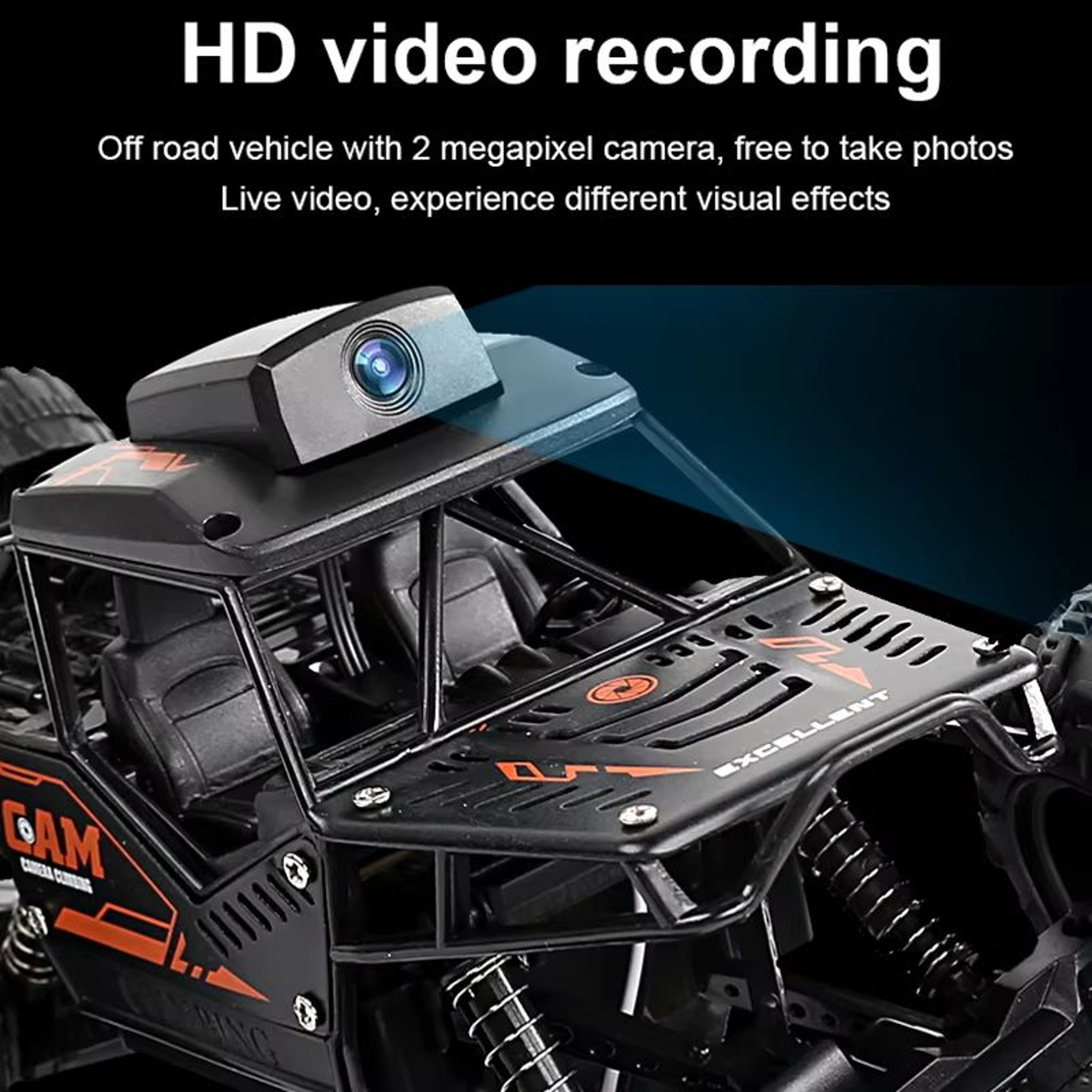 RC Car With HD Camera And WiFi FPV Remote Control Stunt SUV 118 Scale 2