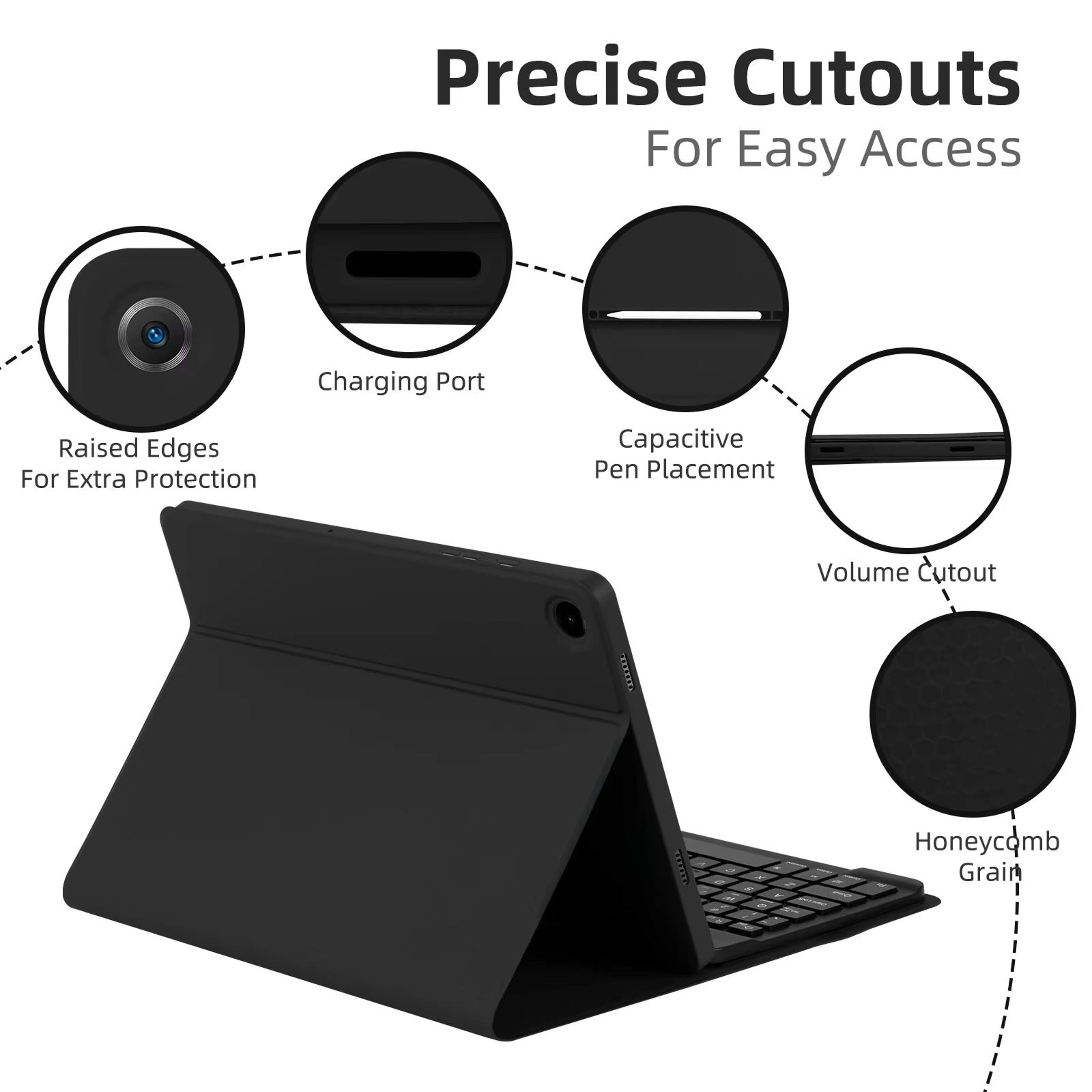 Magic Keyboard Case For Samsung Galaxy Tablets  Compatible With Tab A9 Plus S8 S9 S7 A8 S6 Lite 3
