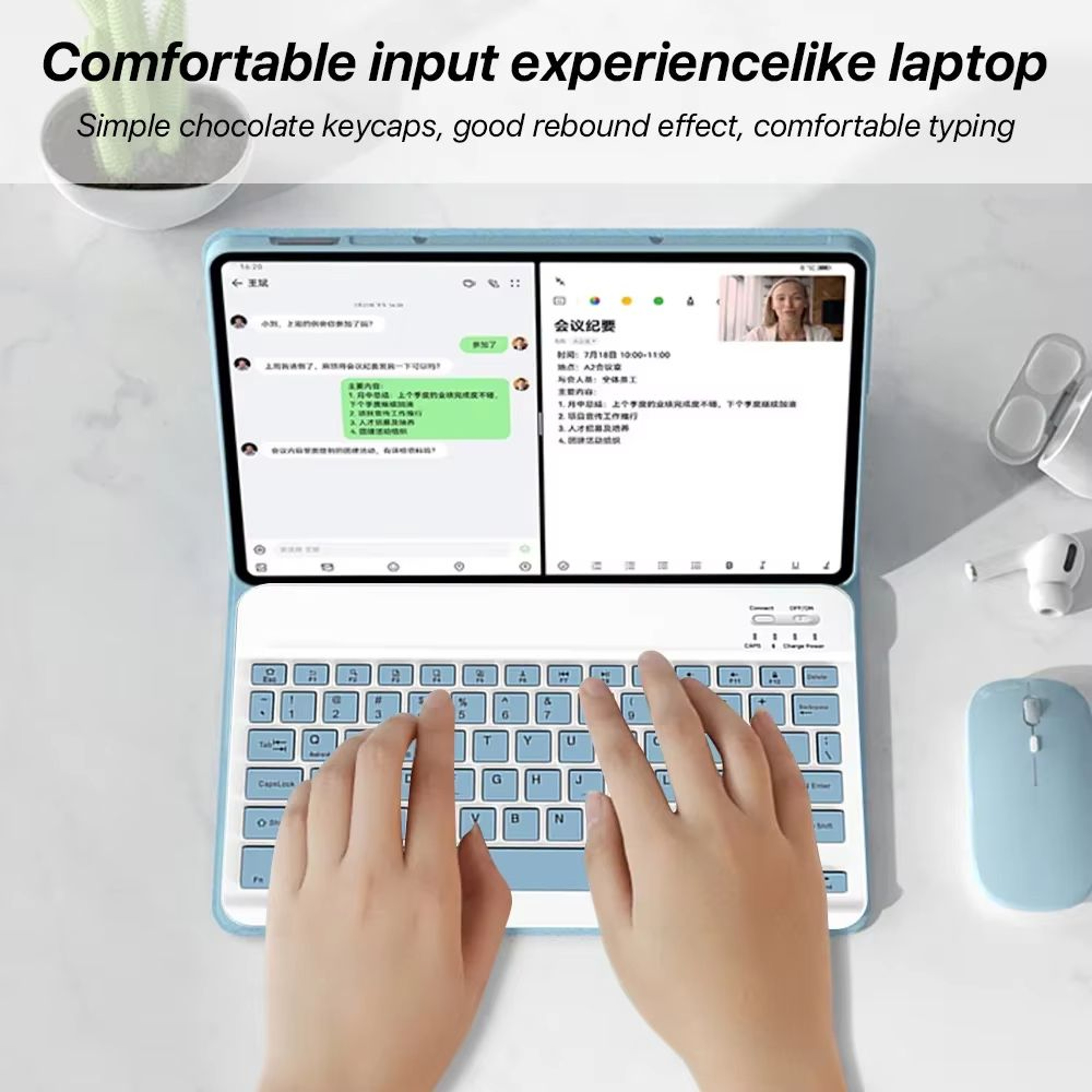Xiaomi Redmi Pad Pro 121 Inch Case With Keyboard  Slim Protective Cover With Detachable Wireless Ke