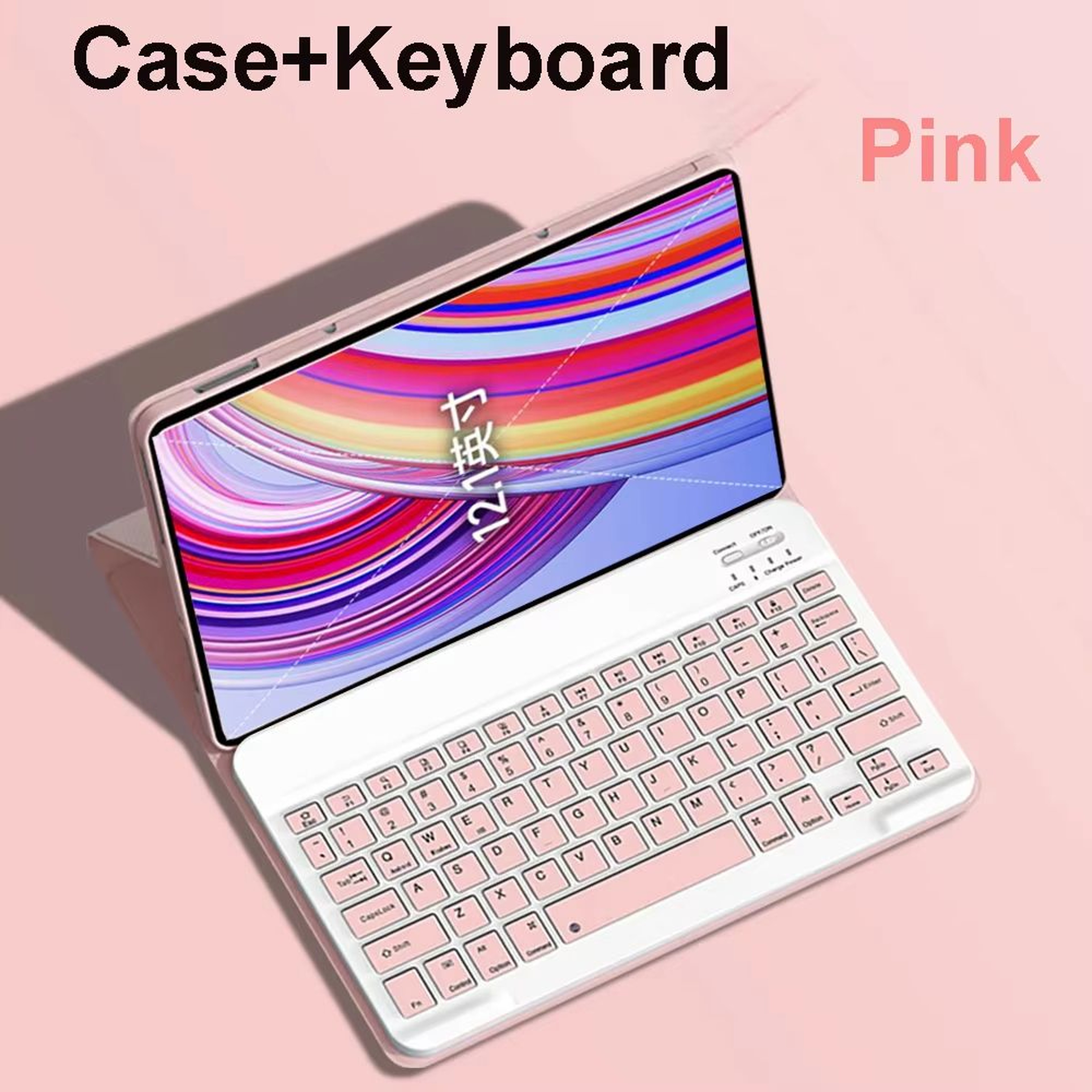 Xiaomi Redmi Pad Pro 121 Inch Case With Keyboard  Slim Protective Cover With Detachable Wireless Ke