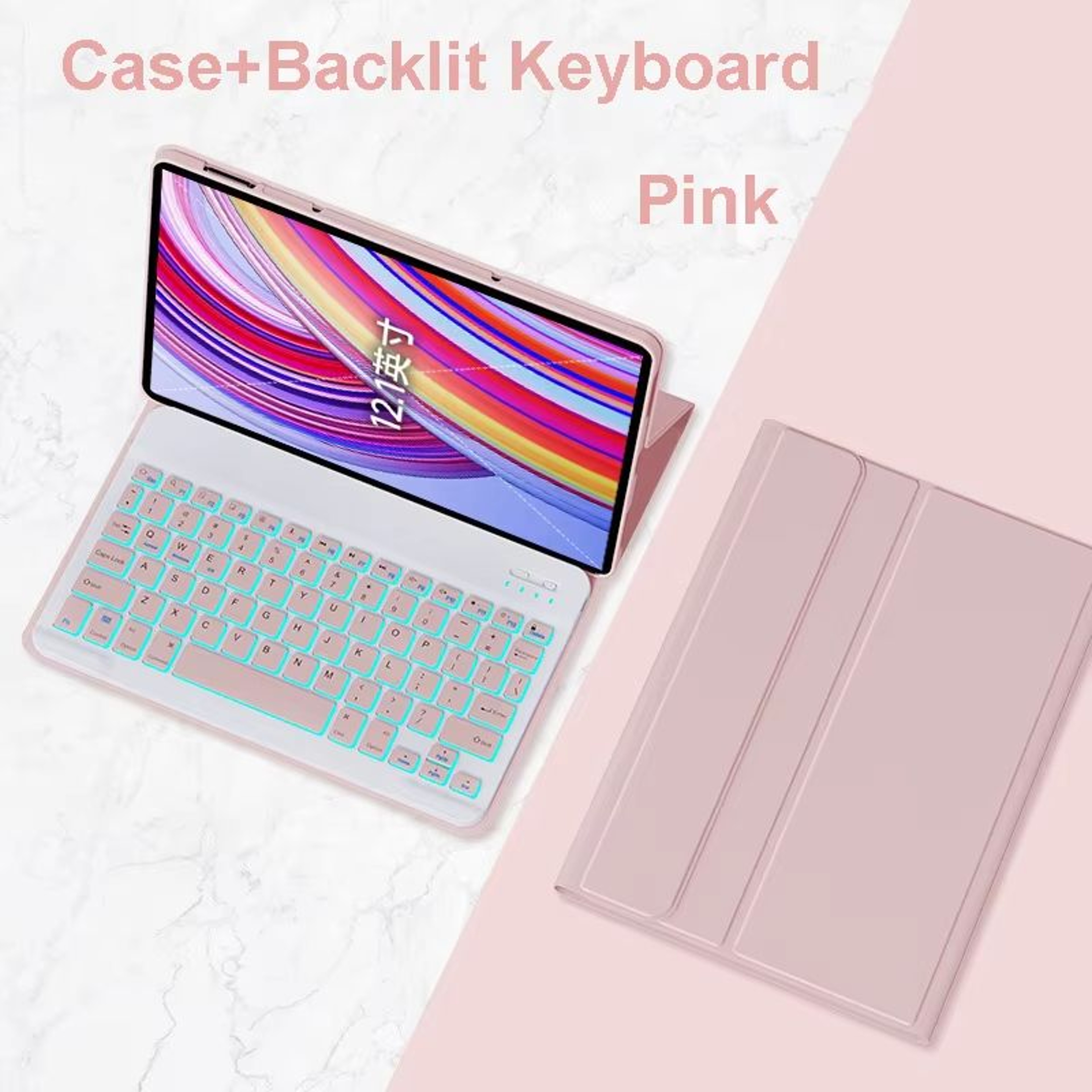 Xiaomi Redmi Pad Pro 121 Inch Case With Keyboard  Slim Protective Cover With Detachable Wireless Ke 19