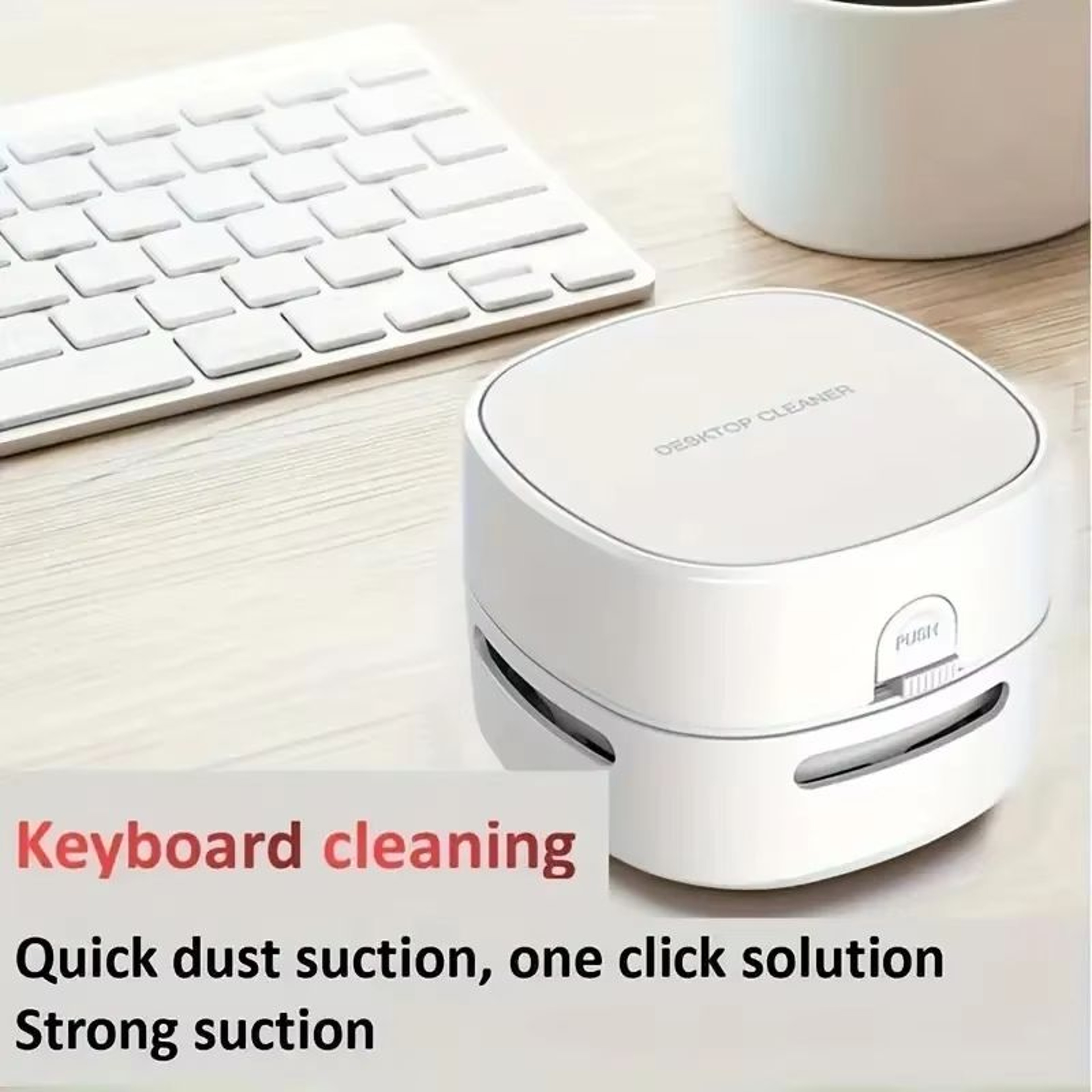 Portable Mini Desk Vacuum Cleaner  Compact Desktop Dust Sweeper For Home Office And Car 2