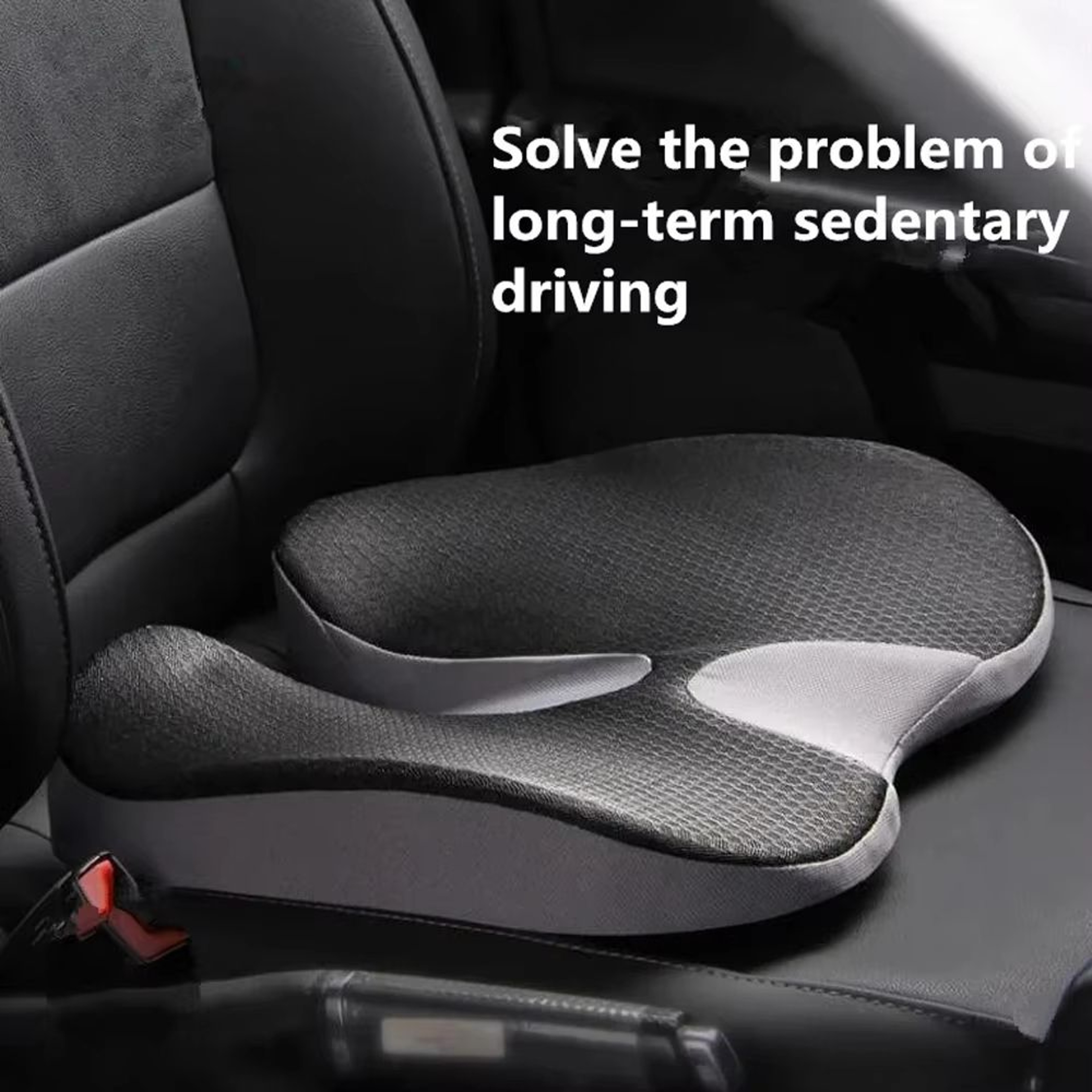 Orthopedic Memory Foam Seat Cushion  NonSlip Support For Tailbone Sciatica  Back Pain Relief 0