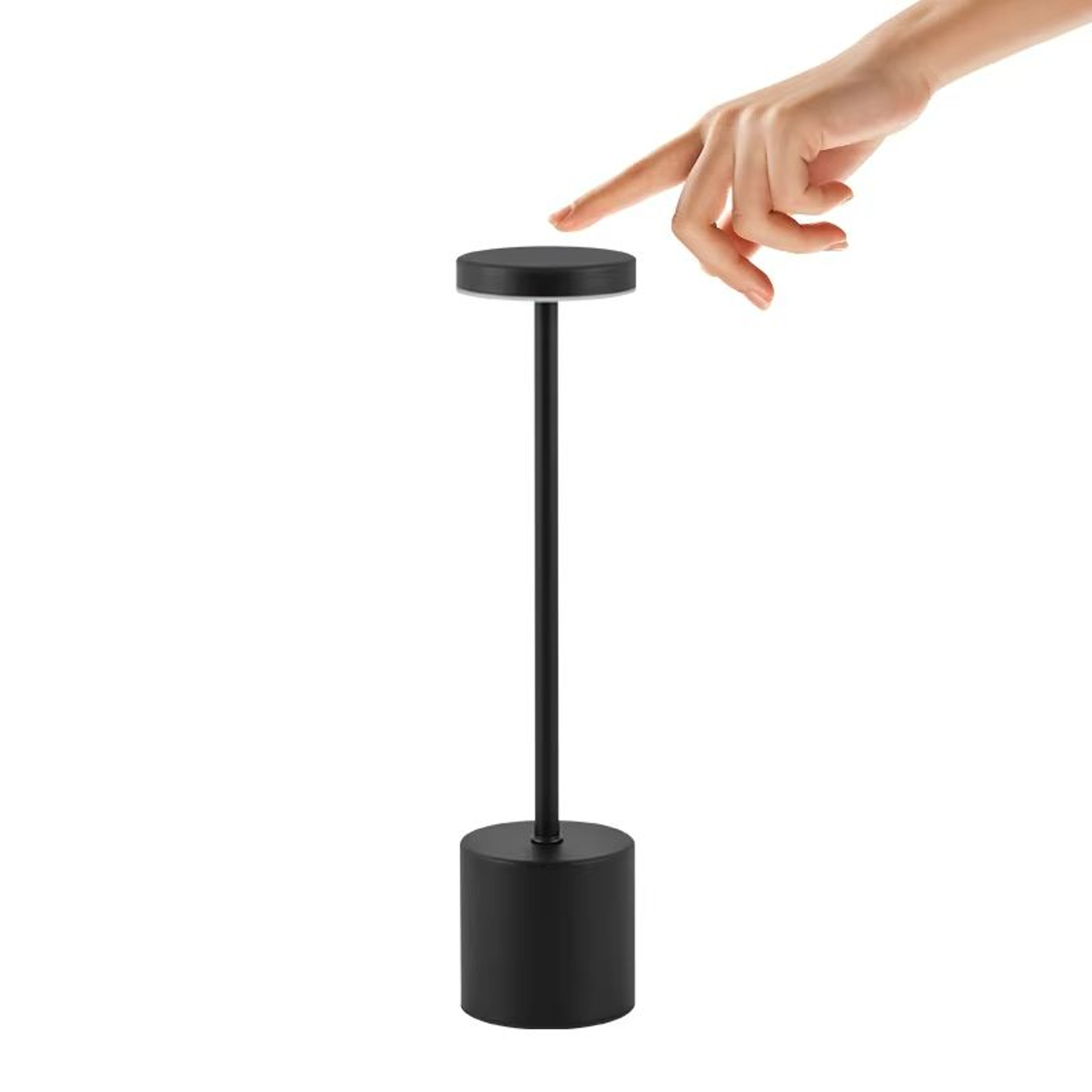 Rechargeable Metal Touch Sensor LED Table Lamp  3Color Adjustable Ambient Desk  Night Light 4