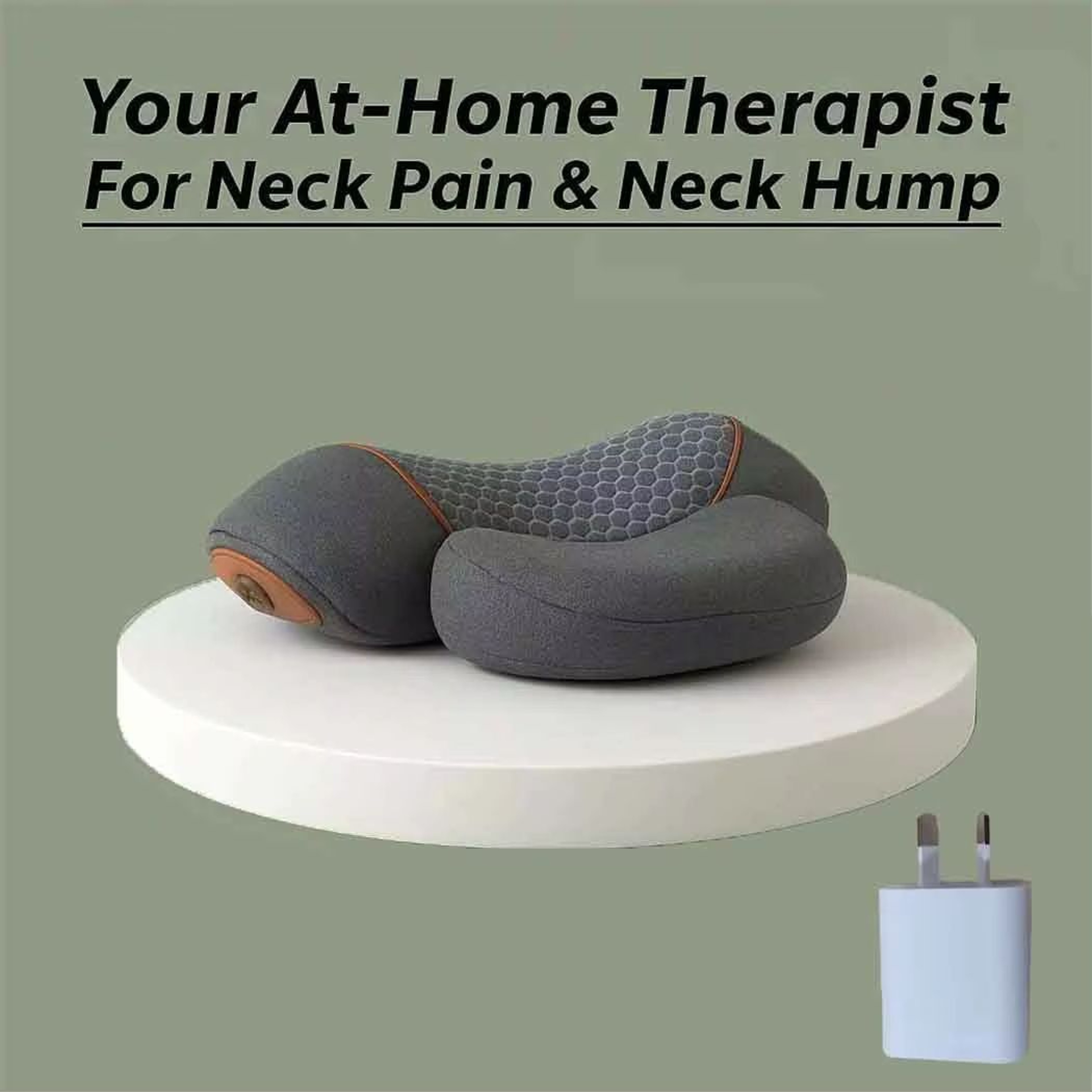 Okayso Electric Neck Massager Pillow With Heat Vibration  Cervical Traction 9