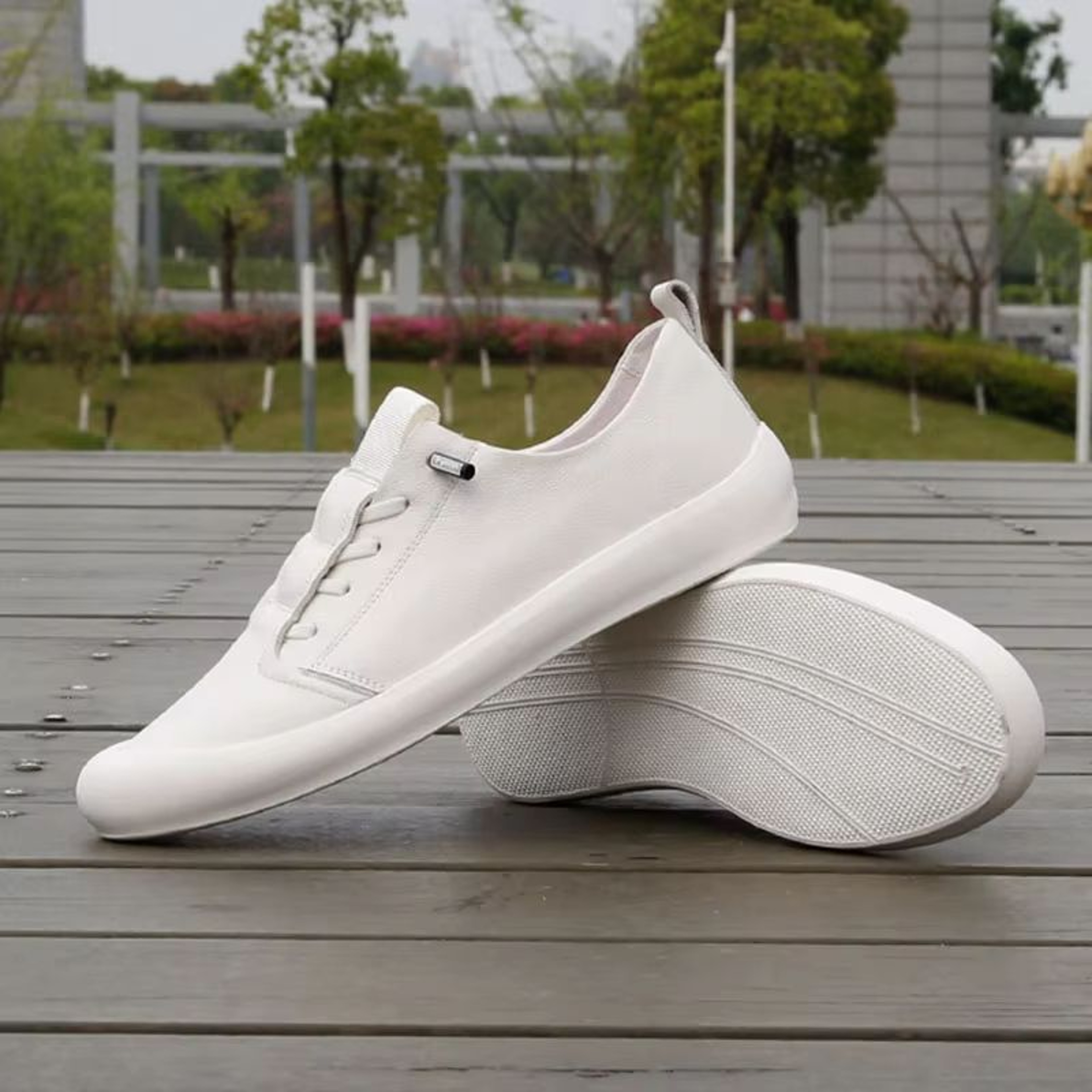 Mens Genuine Leather Loafers  Classic White Casual Shoes For Everyday Comfort 12