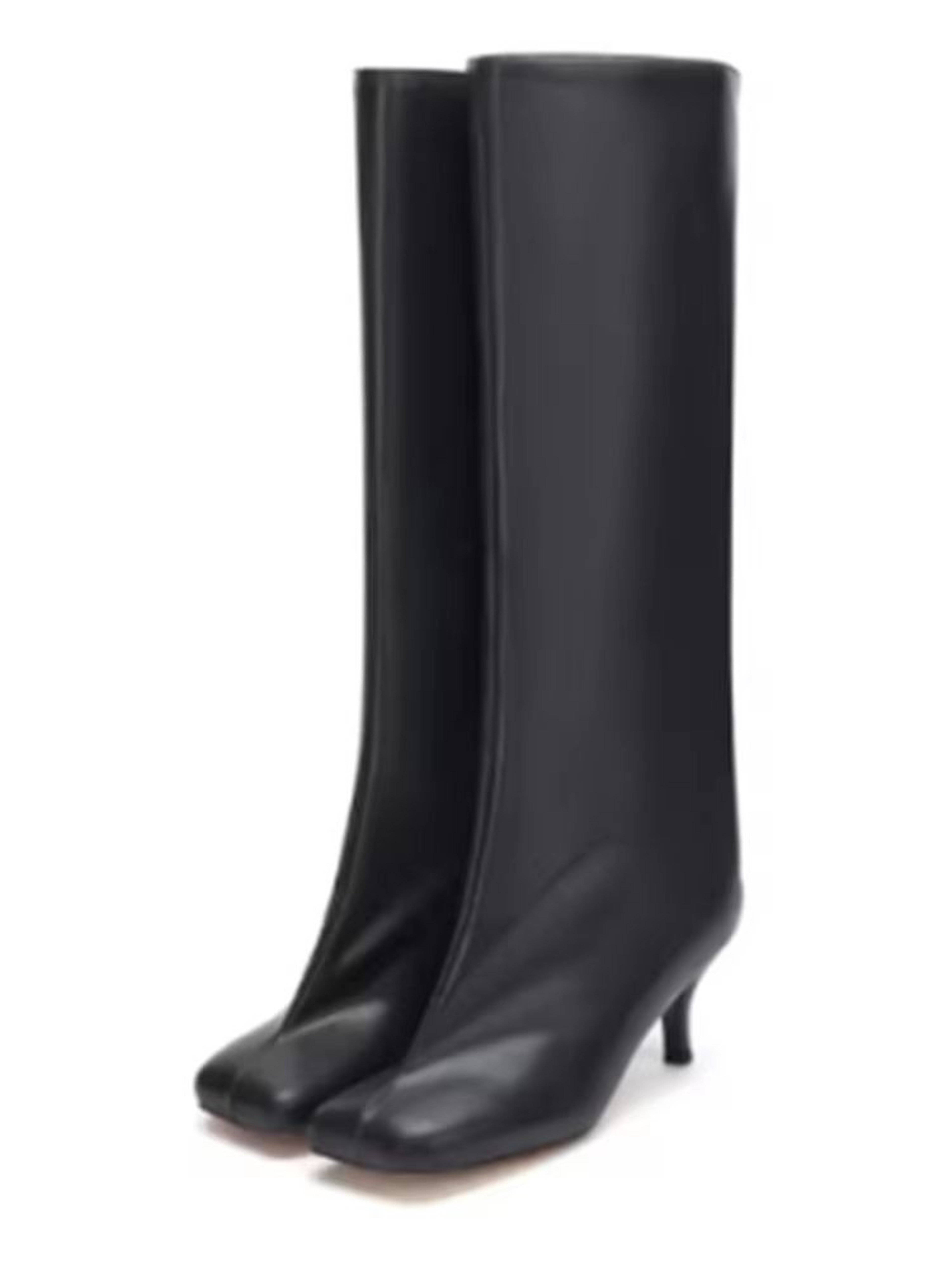 Autumn Winter Womens Knee High Boots  6cm Slim High Heels Round Toe Fashion Long Boots KnightInspir