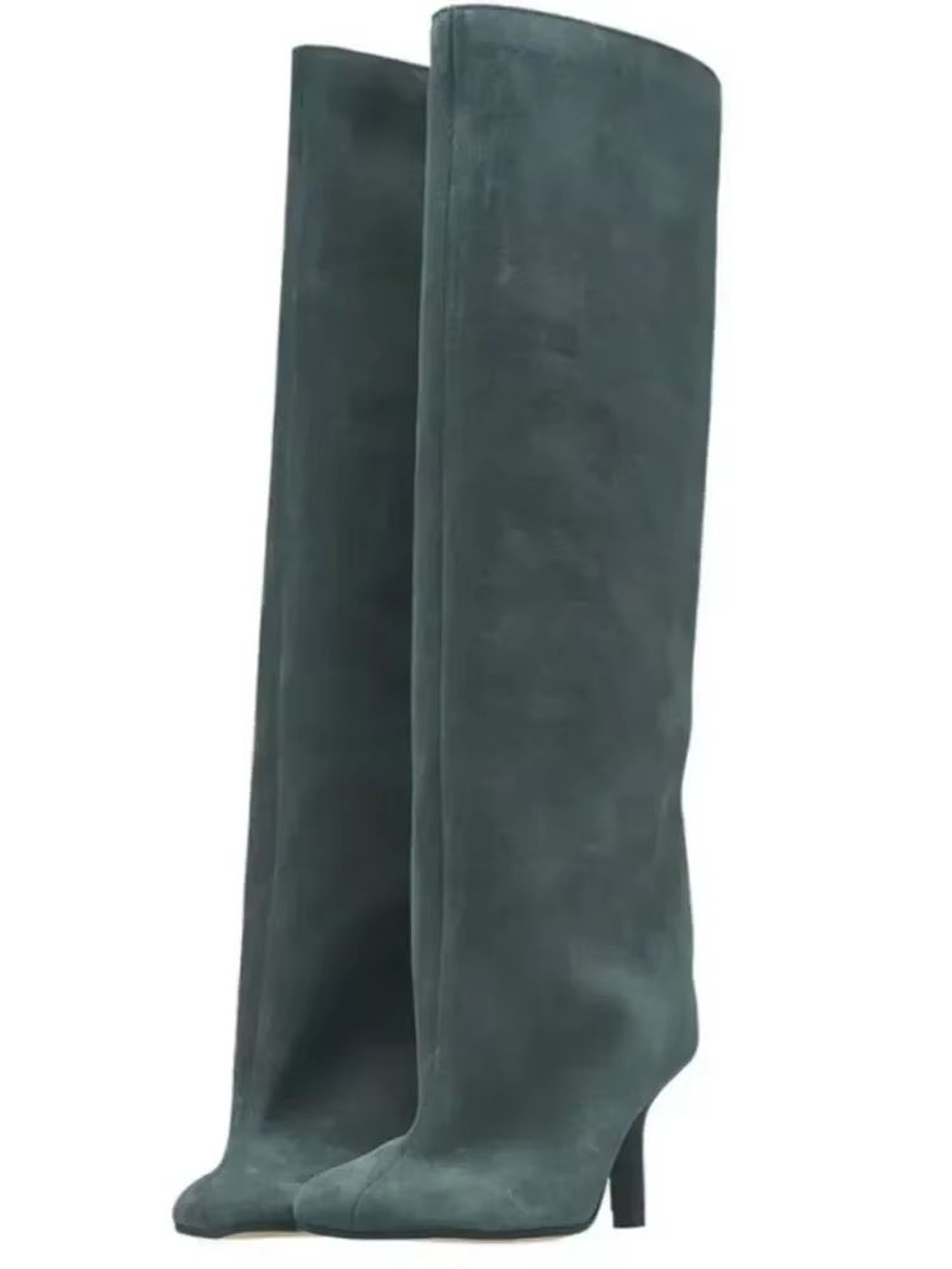 Autumn Winter Womens Knee High Boots  6cm Slim High Heels Round Toe Fashion Long Boots KnightInspir