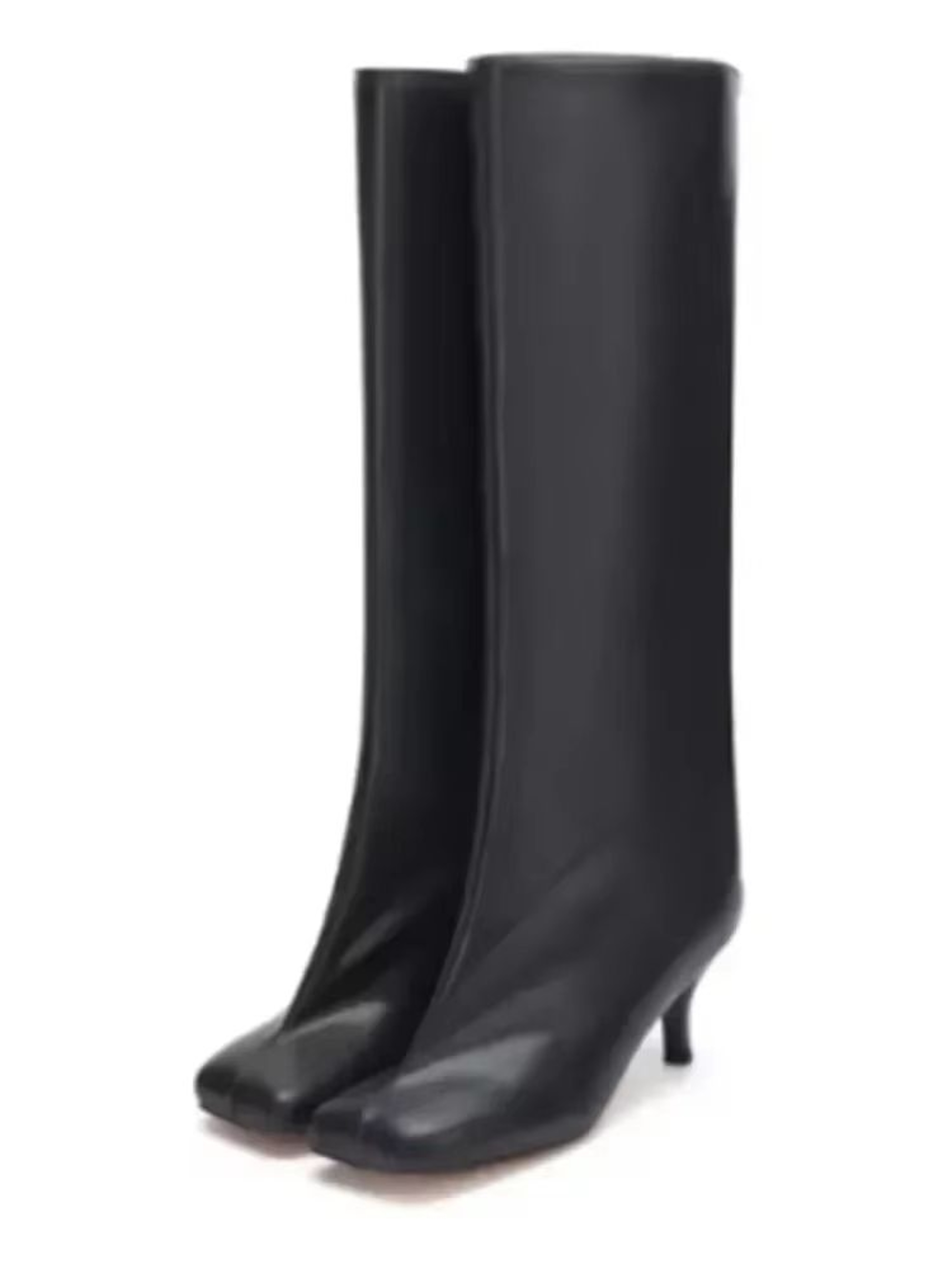 Autumn Winter Womens Knee High Boots  6cm Slim High Heels Round Toe Fashion Long Boots KnightInspir