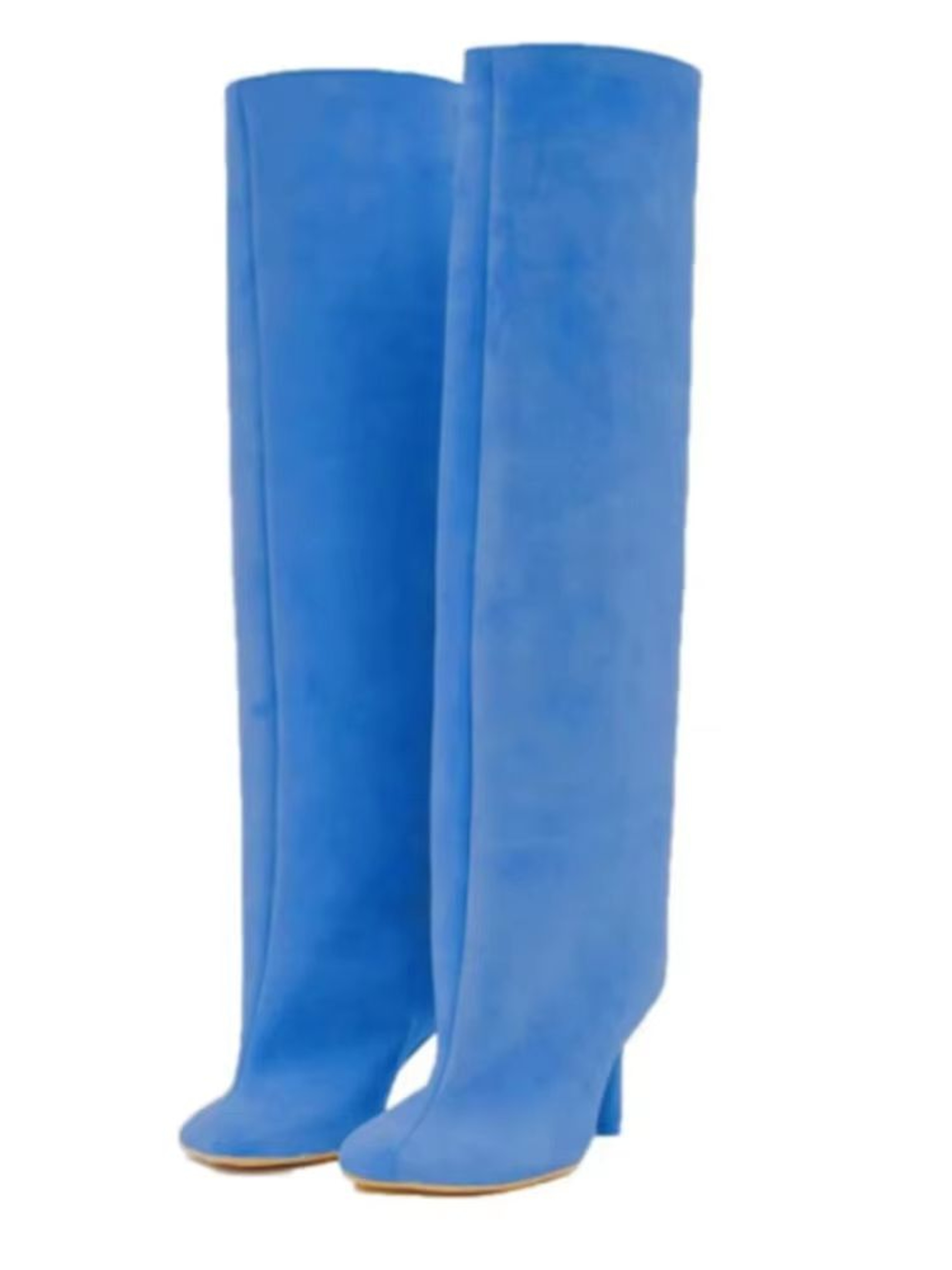 Autumn Winter Womens Knee High Boots  6cm Slim High Heels Round Toe Fashion Long Boots KnightInspir