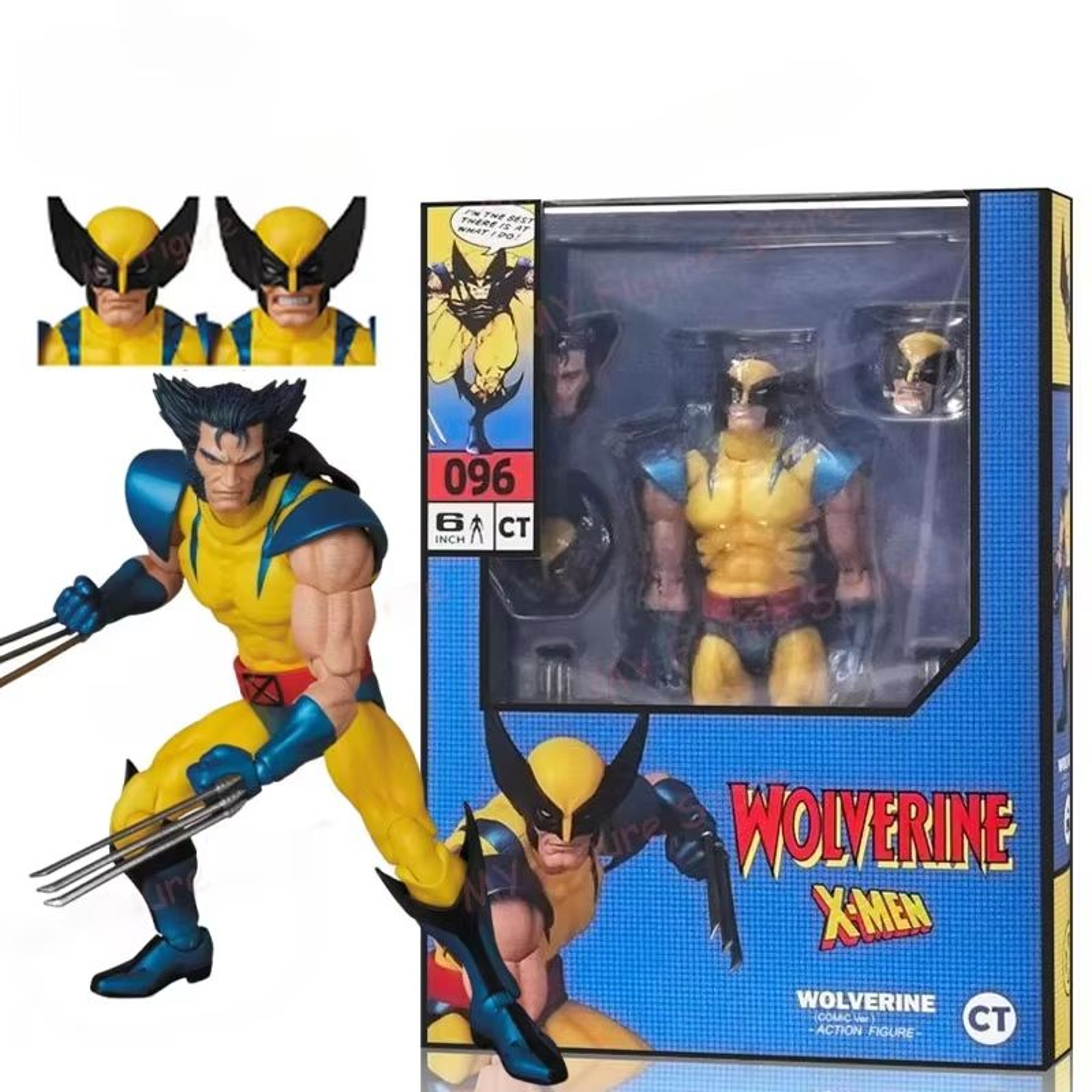 Wolverine Action Figure  MAFEX No096 XMen Collectible Anime Figurine PVC Model 1