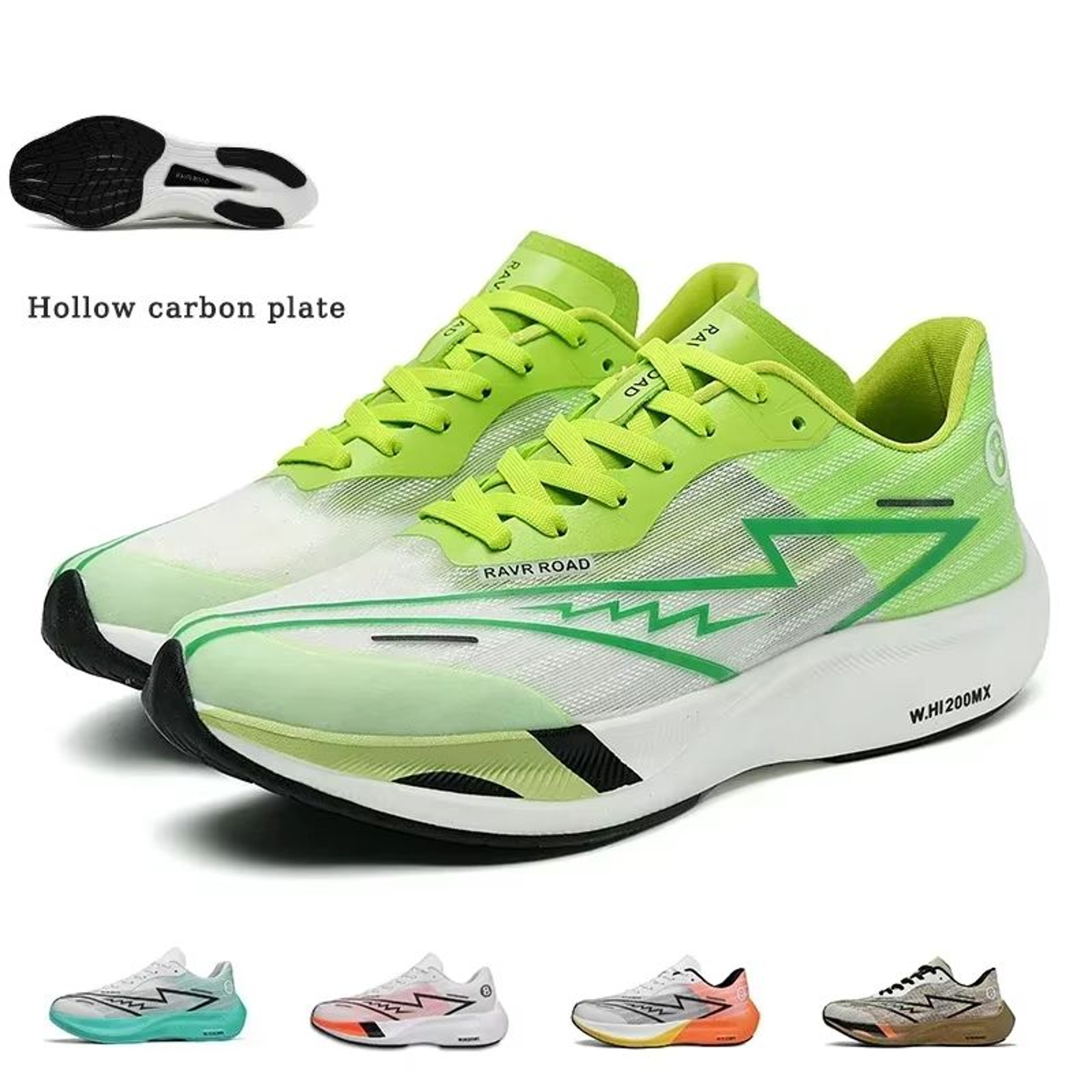 Mens Professional Running Shoes  Full Palm Carbon Plate Cushion Lightweight Training Sneakers 0