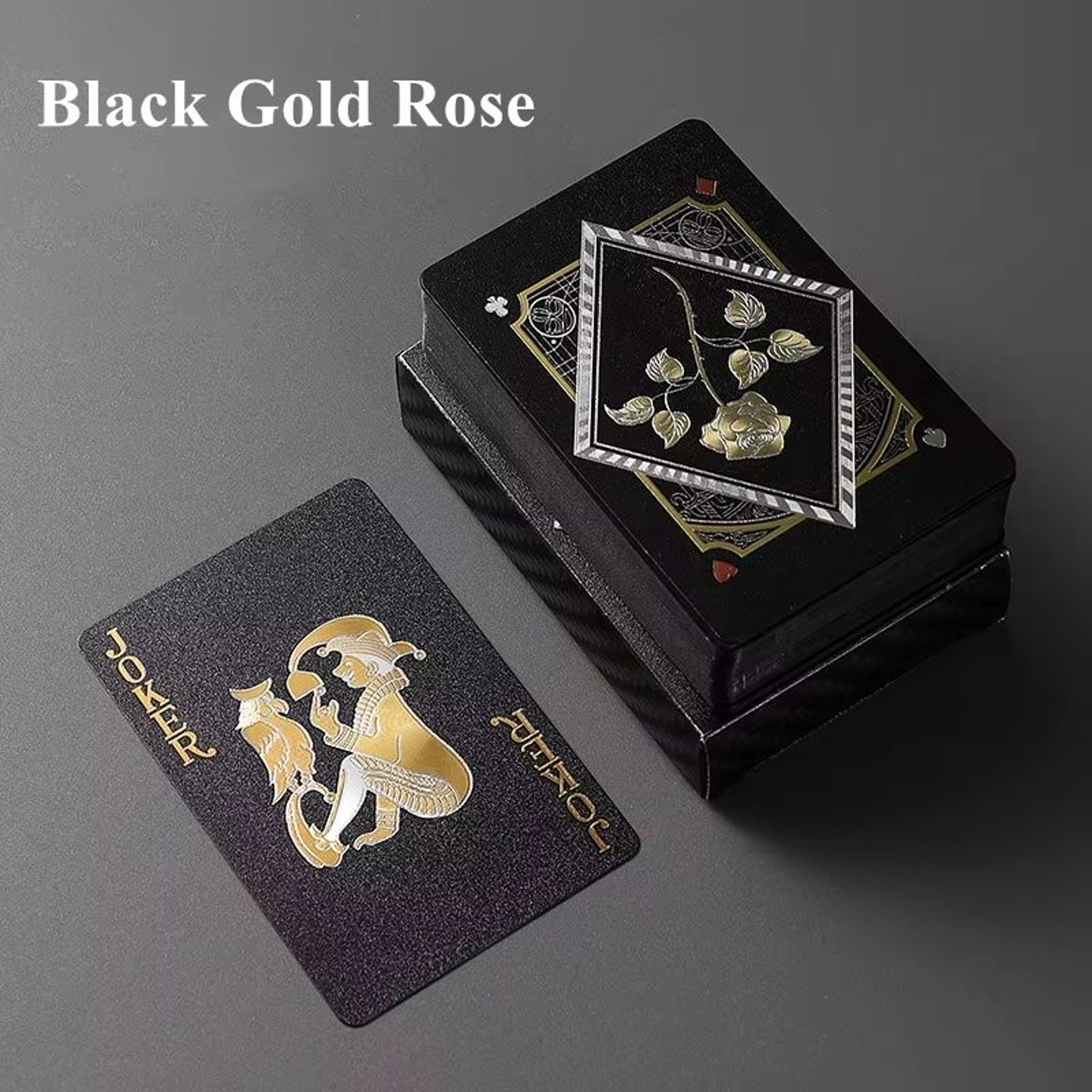 Luxury Waterproof Playing Cards – Sleek Black Poker Deck for Magic, Parties & Game Nights – view 4