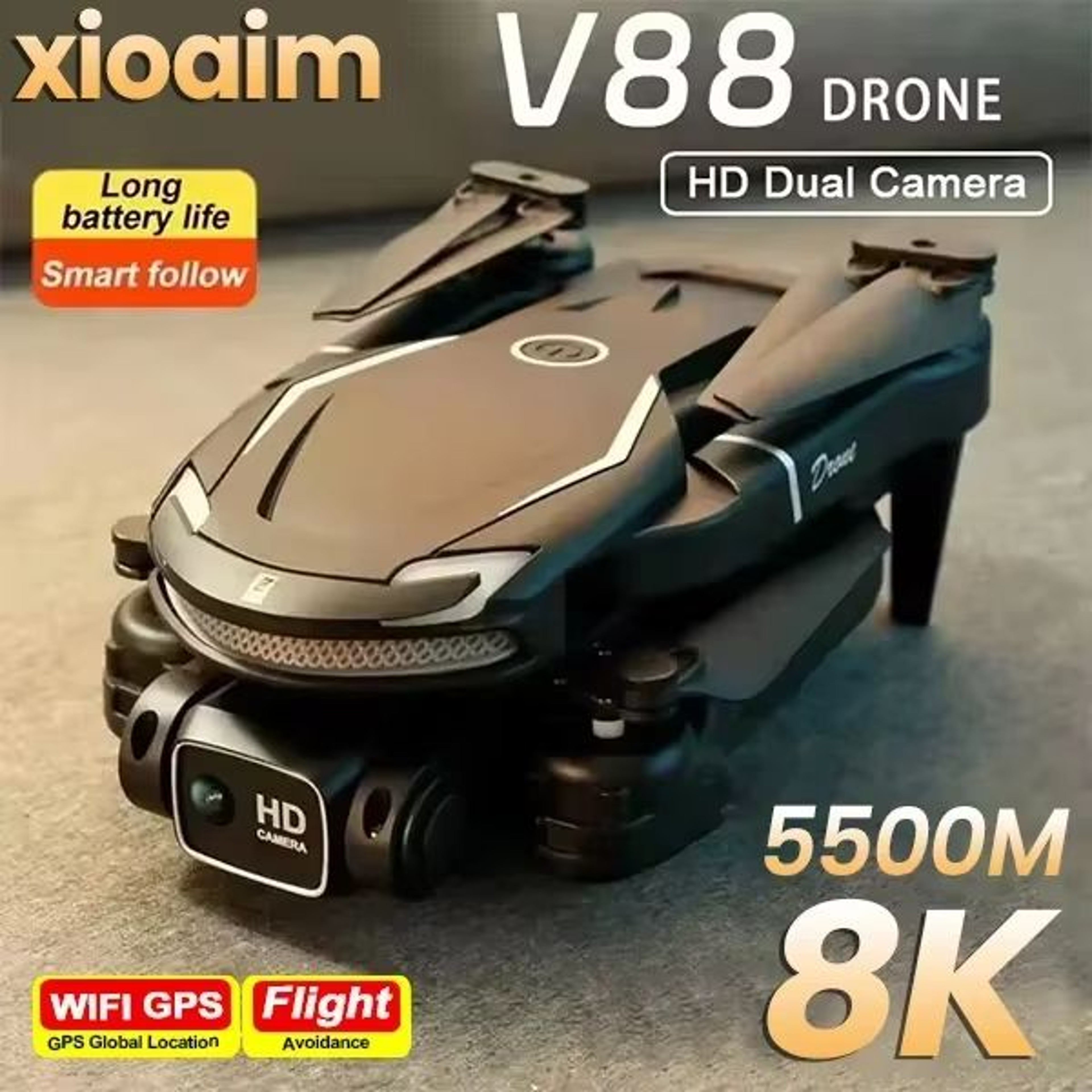 Xiaomi V88 8K Drone  GPS Professional Quadcopter With Dual HD Camera 5G Transmission  Remote Contro 0