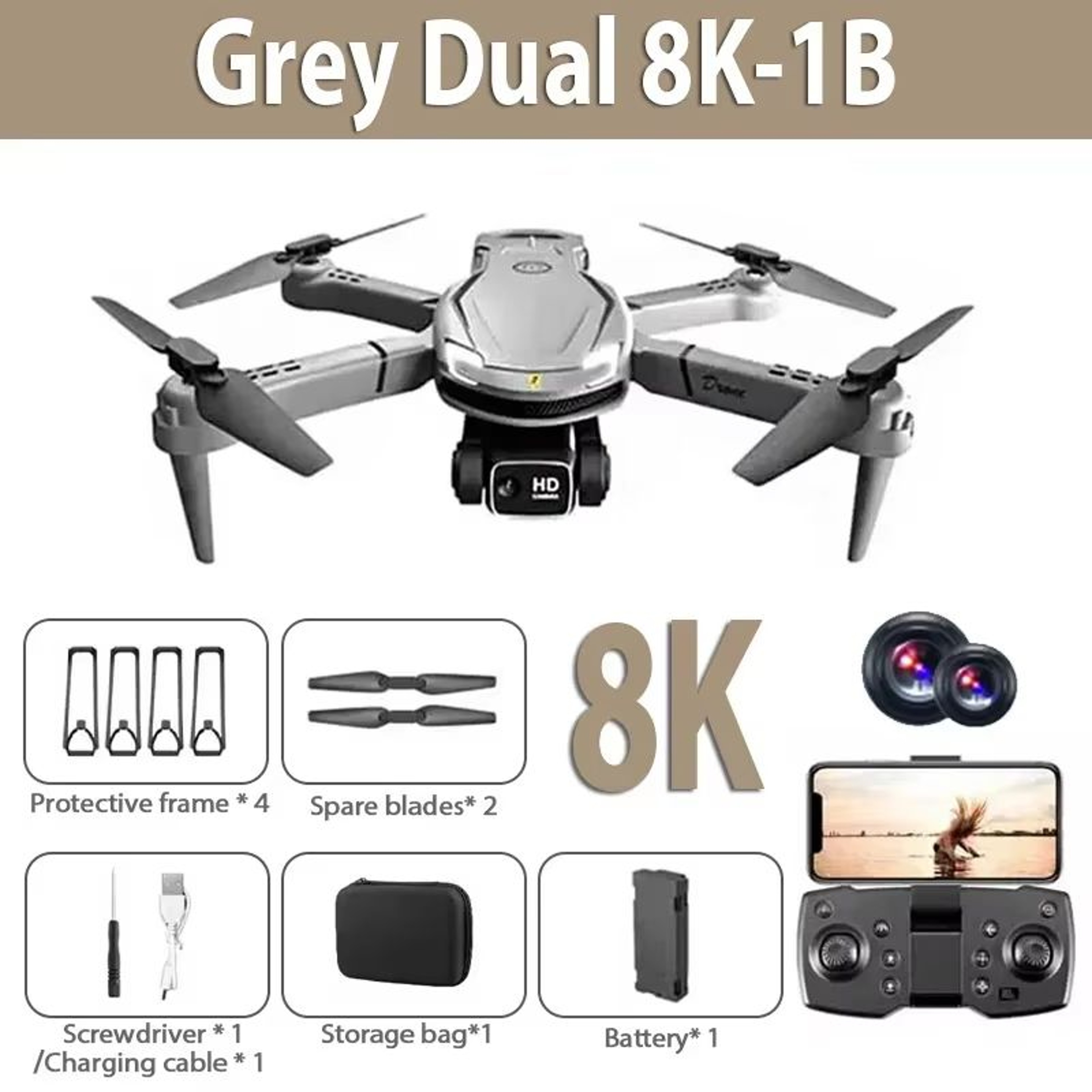 Xiaomi V88 8K Drone  GPS Professional Quadcopter With Dual HD Camera 5G Transmission  Remote Contro 11