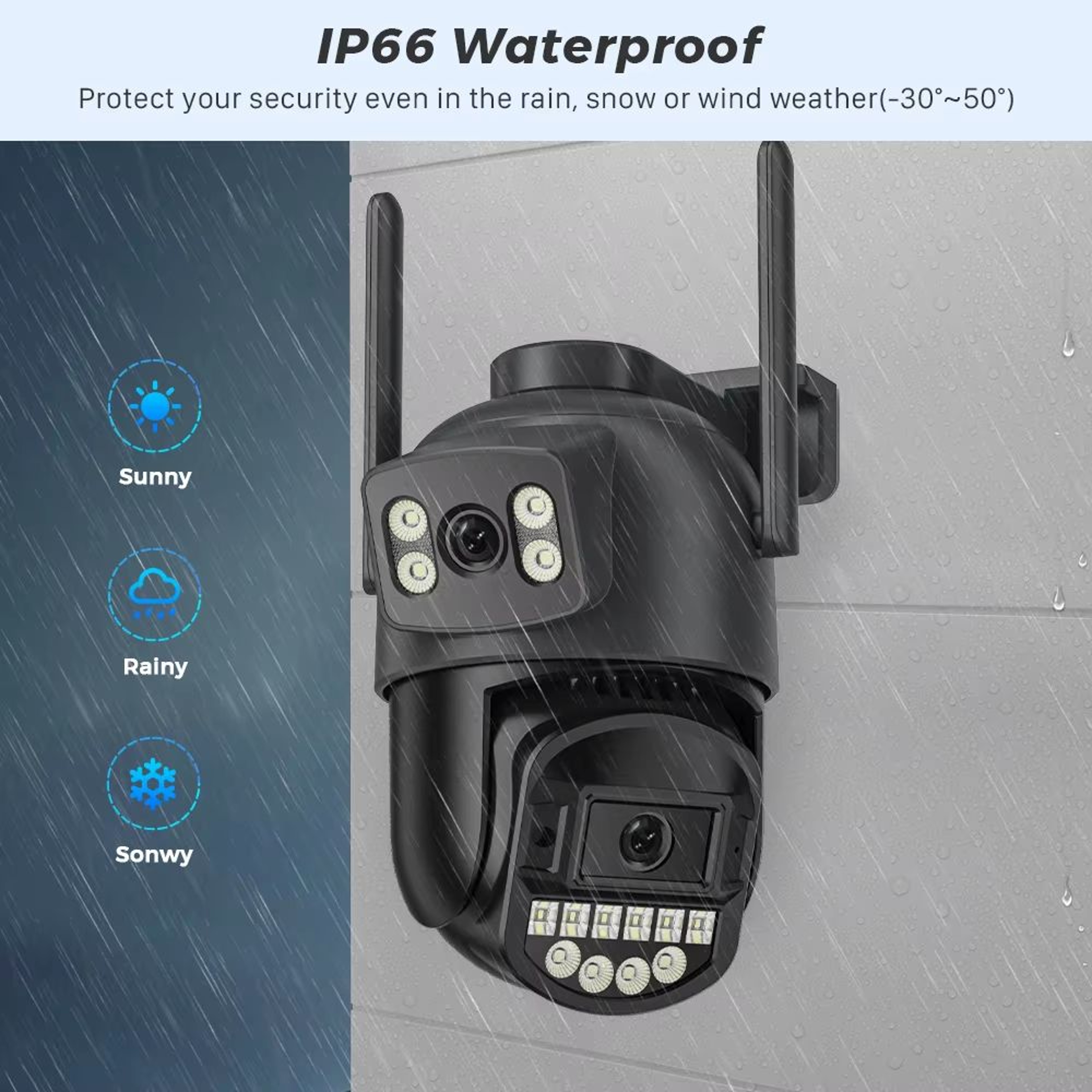 OKAM 10MP 5K Dual Lens PTZ IP Camera  Wireless Outdoor Surveillance With AI Human Detection  Auto T