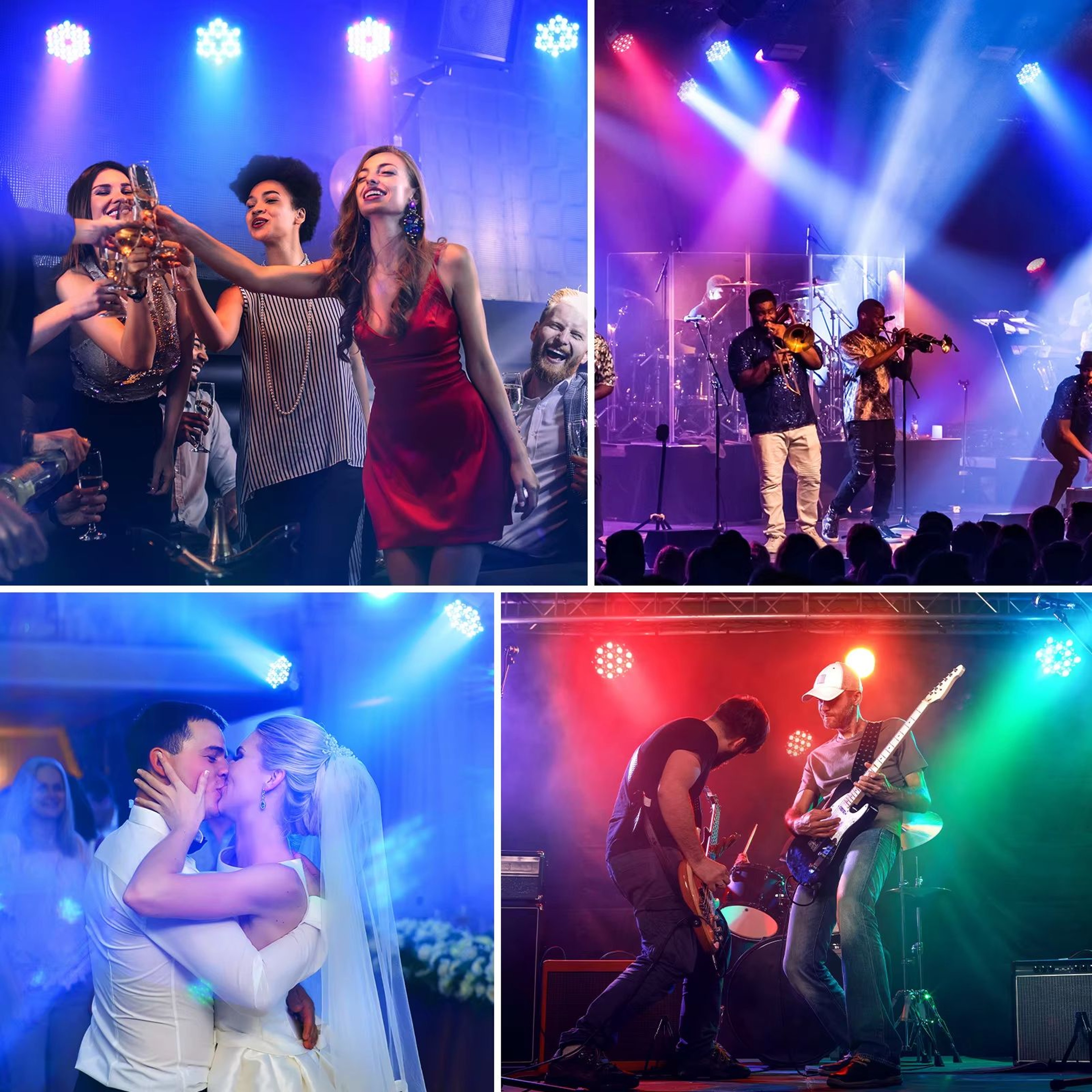 Somspot RGB Par Stage Lights  36 LED DMX  Remote Control Lighting For Parties Weddings  Live Events 5
