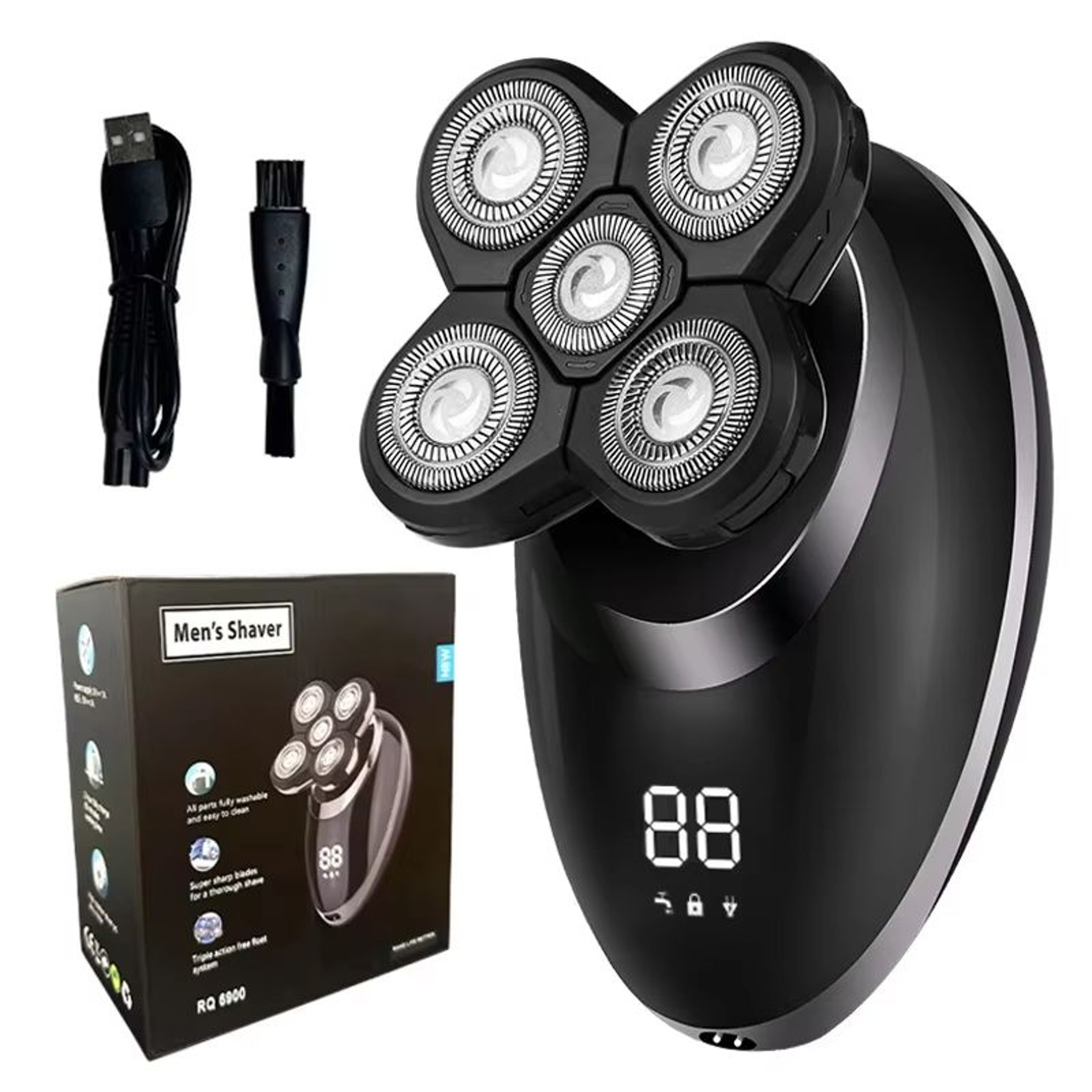 5in1 Electric Shaver For Men  Bald Head Grooming Kit With Beard Trimmer  Nose Hair Clipper 6