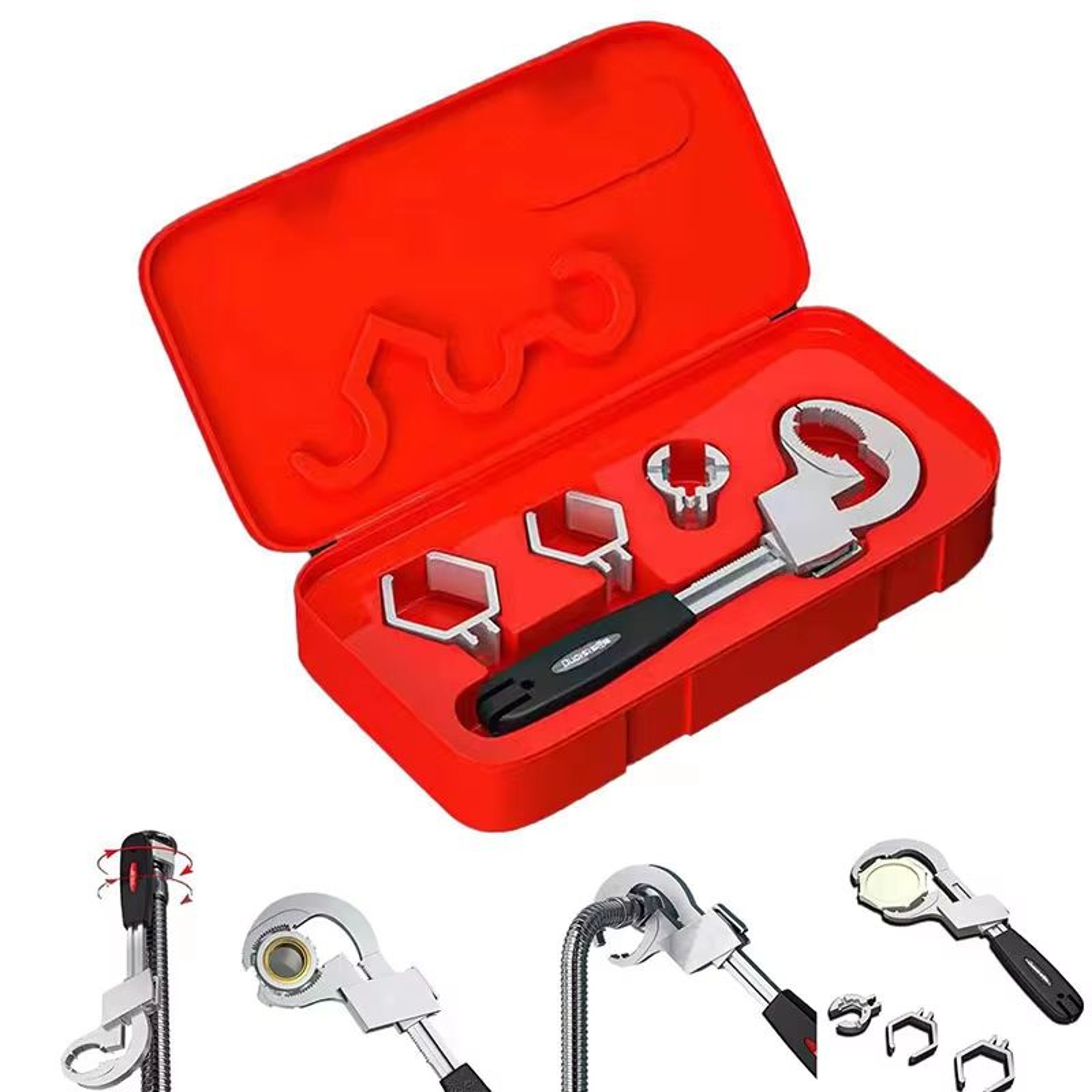 Universal Adjustable Sink Wrench  Multipurpose Plumbing Spanner For Bathroom And Kitchen Repair 2