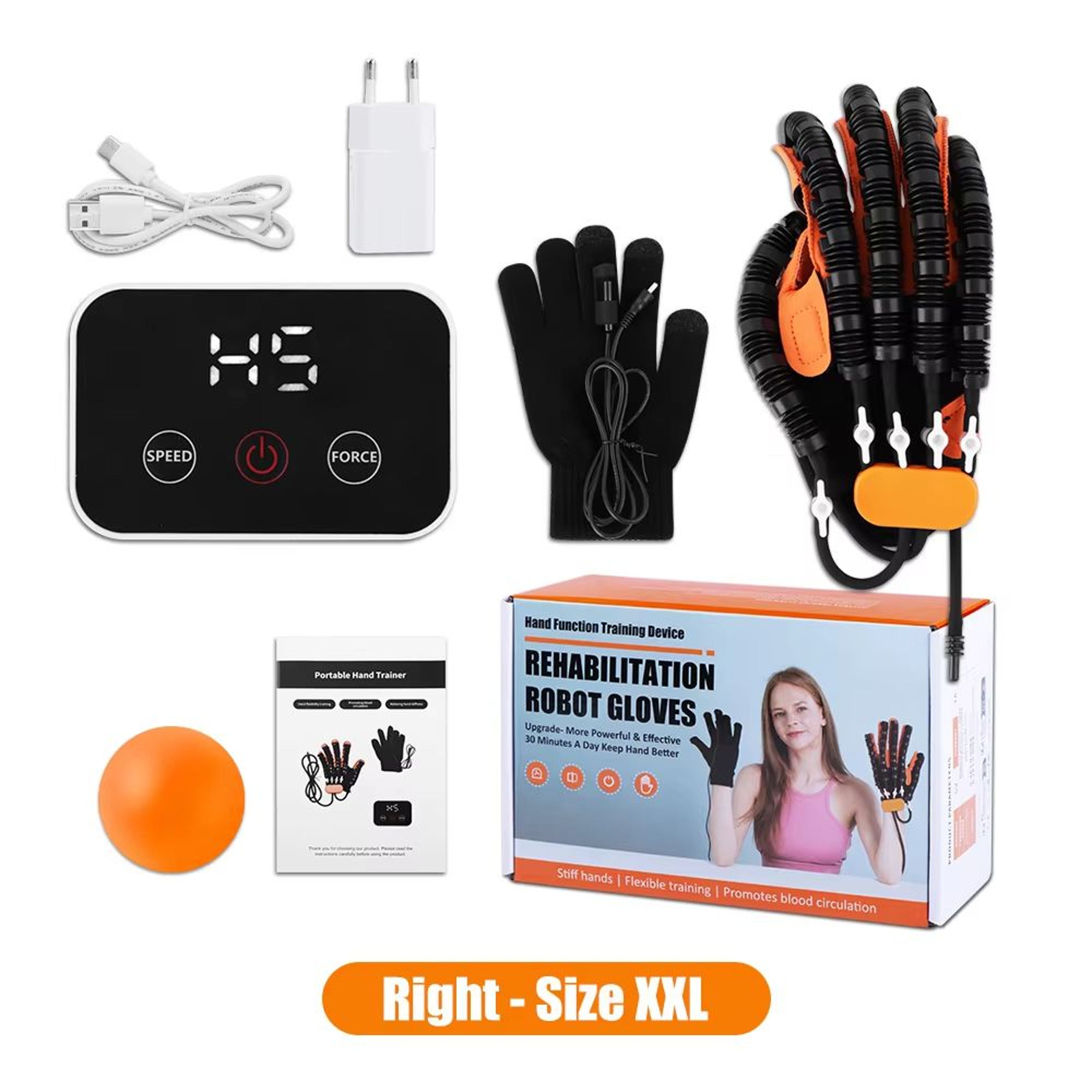 Upgraded Rehabilitation Robot Gloves  Stroke Recovery Hand Trainer For Hemiplegia Finger Exercise   15