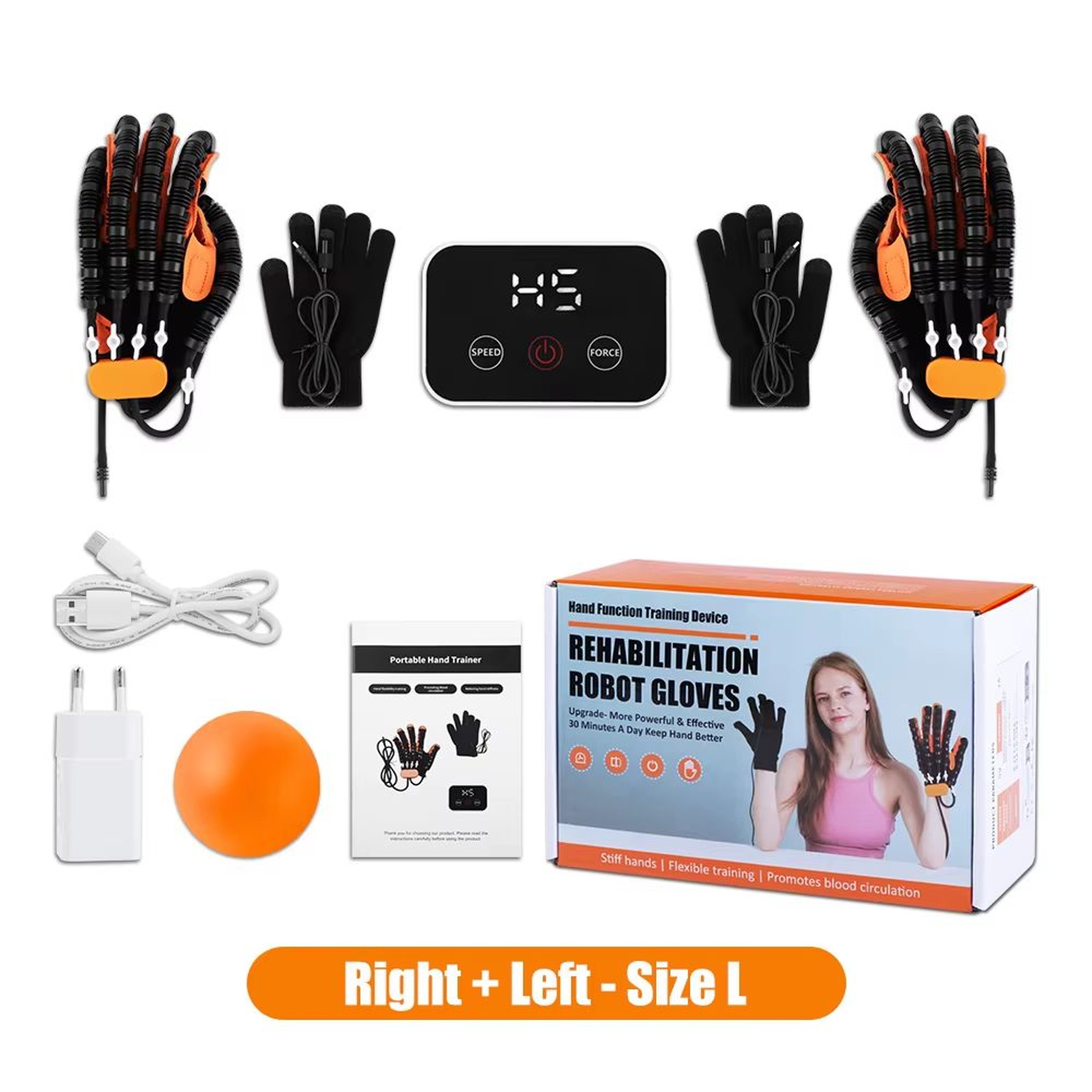 Upgraded Rehabilitation Robot Gloves  Stroke Recovery Hand Trainer For Hemiplegia Finger Exercise   18