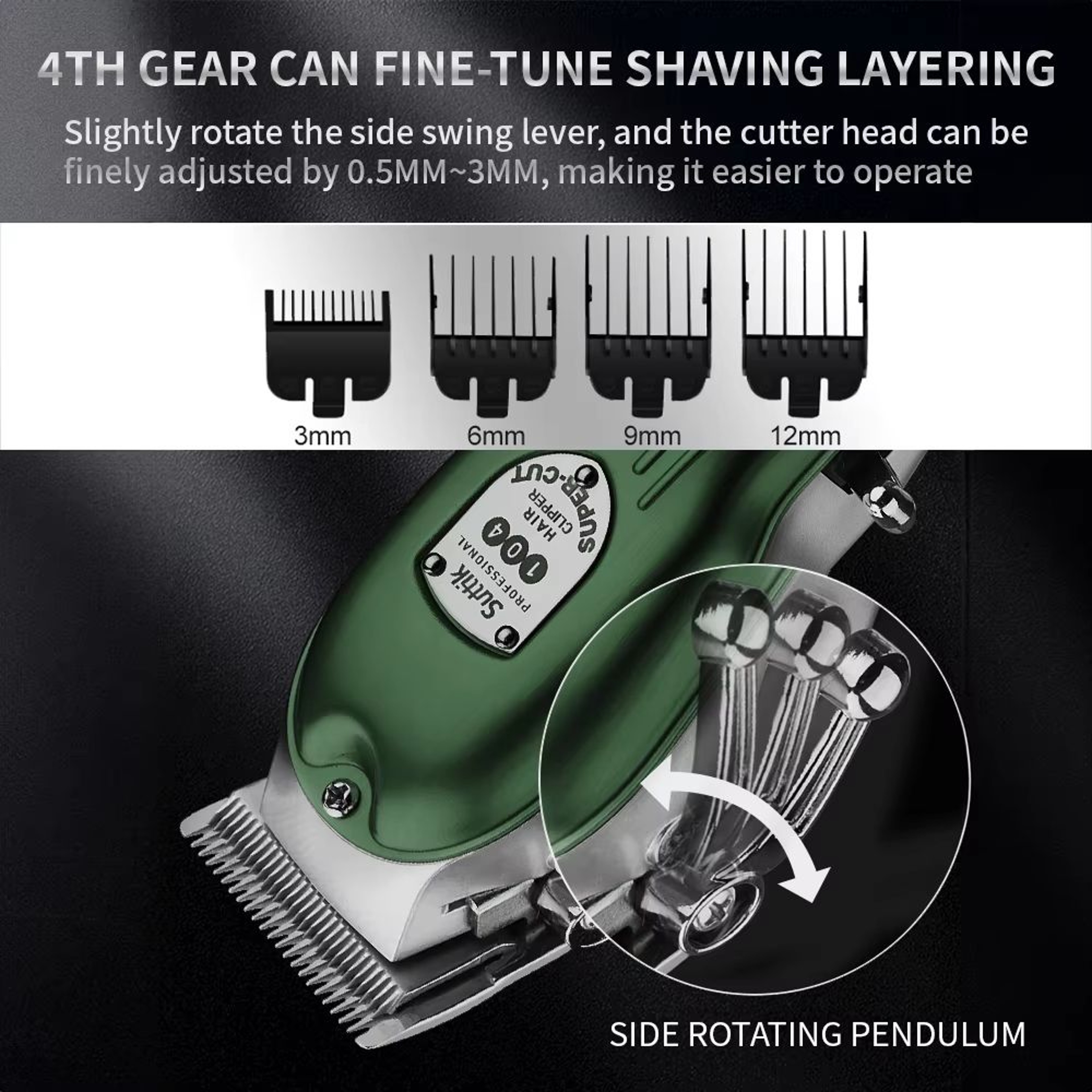 Professional Dog Hair Clipper  AllMetal Rechargeable Pet Grooming Trimmer For Dogs  Cats With Low N