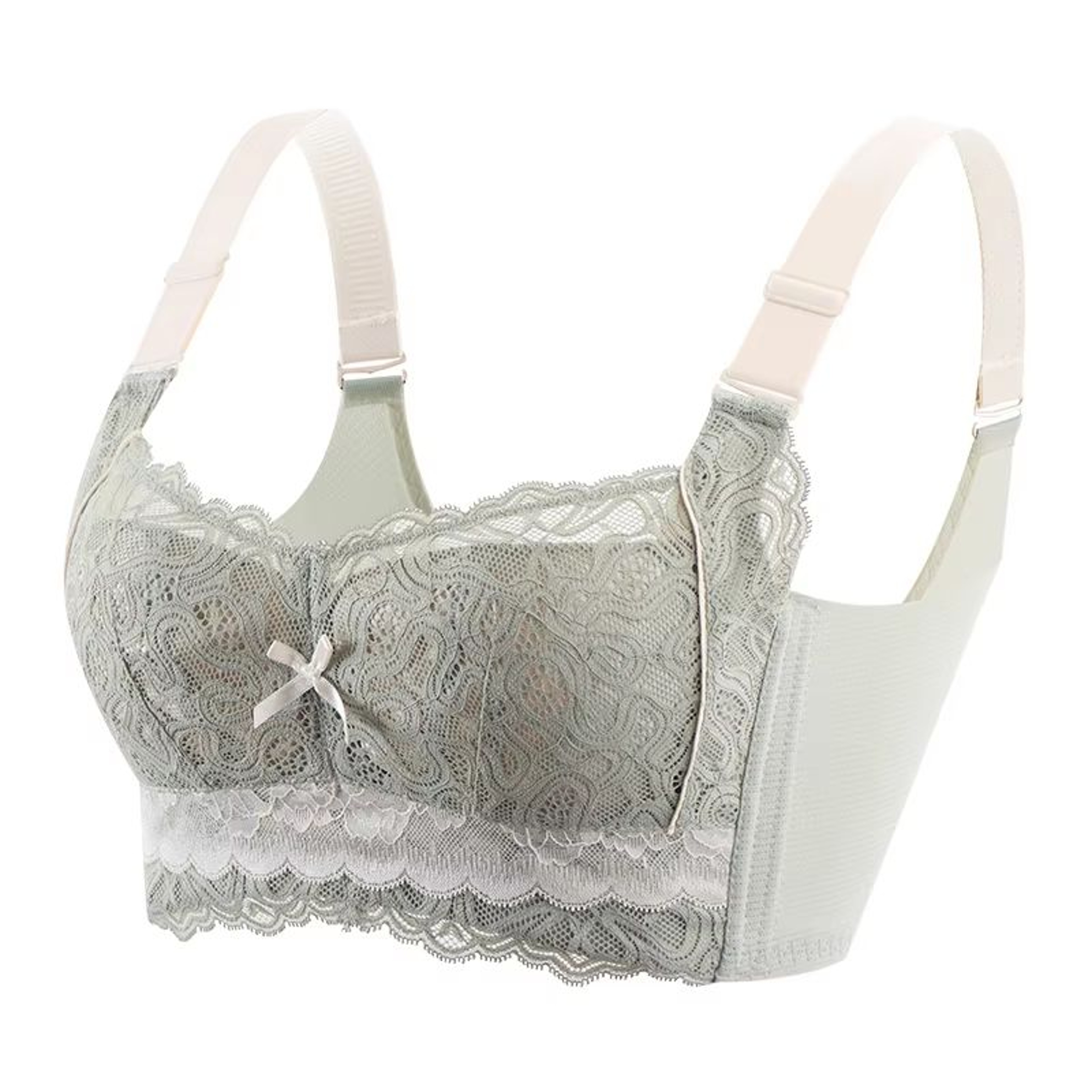 Wireless Lace Bra For Women  Thin Cup Minimizer Brassiere With PushUp Support In Plus Sizes 9