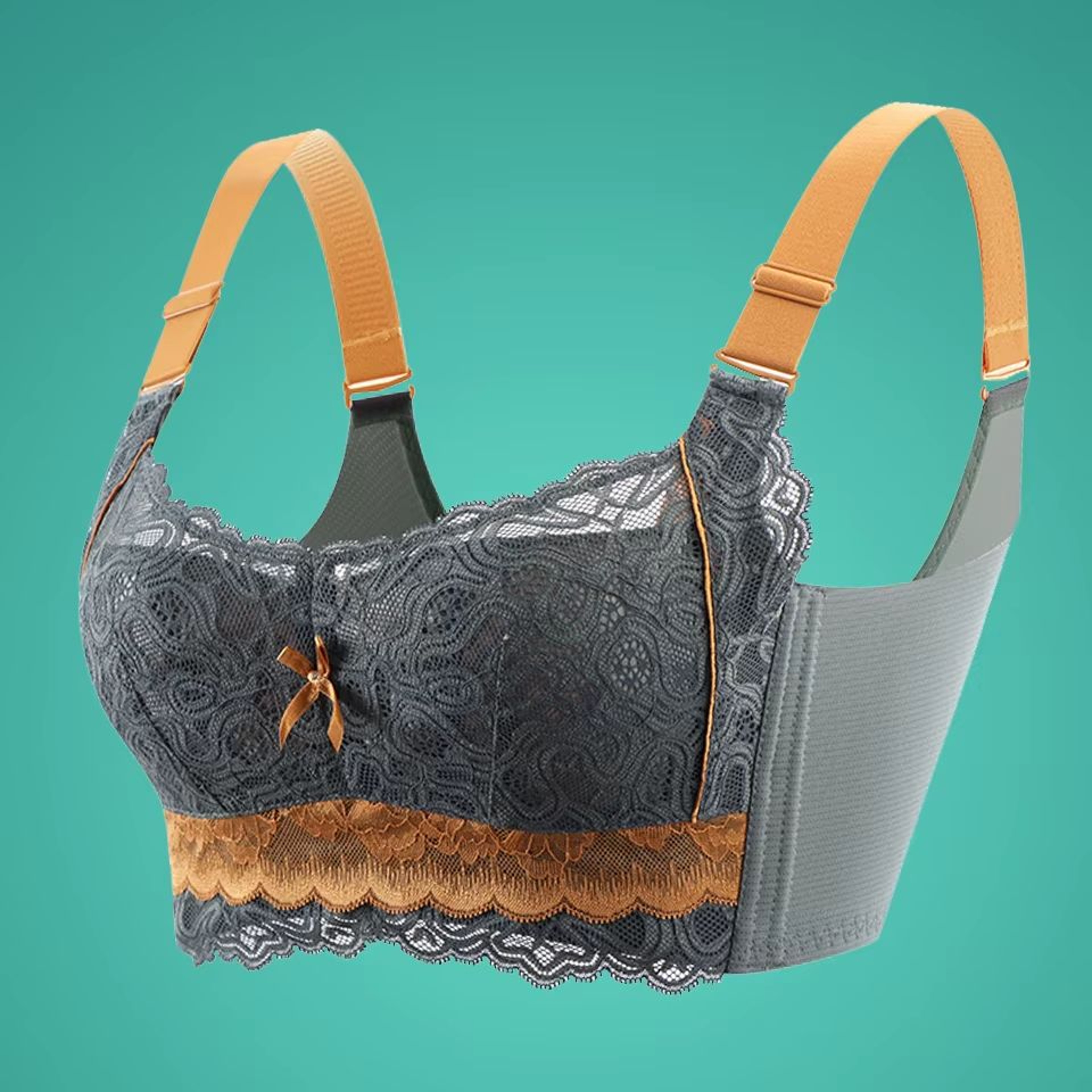 Wireless Lace Bra For Women  Thin Cup Minimizer Brassiere With PushUp Support In Plus Sizes 3
