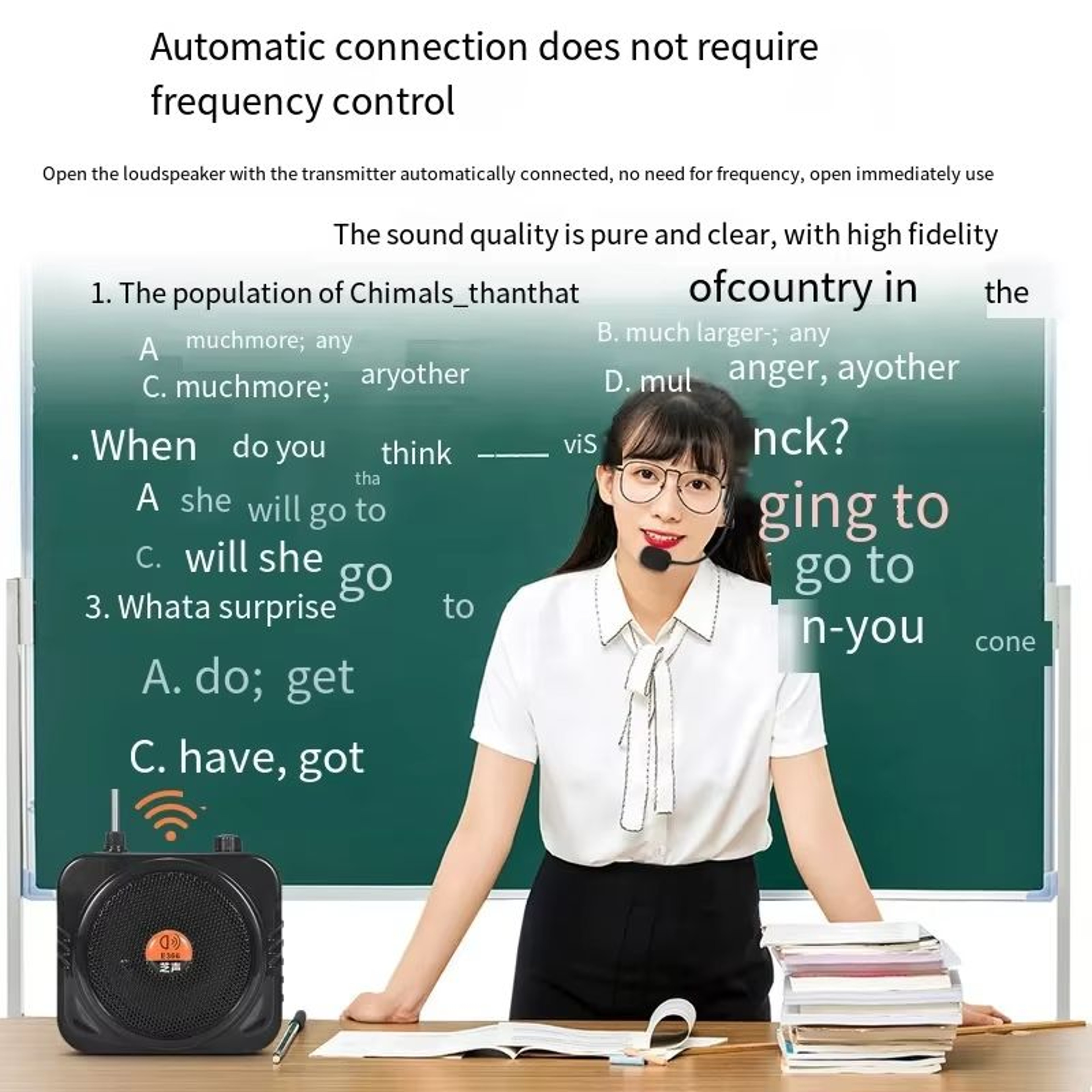 25W Bluetooth Amplifier Speaker With Wired  Wireless Microphone  Classroom Tour Guide And Event Voi 4