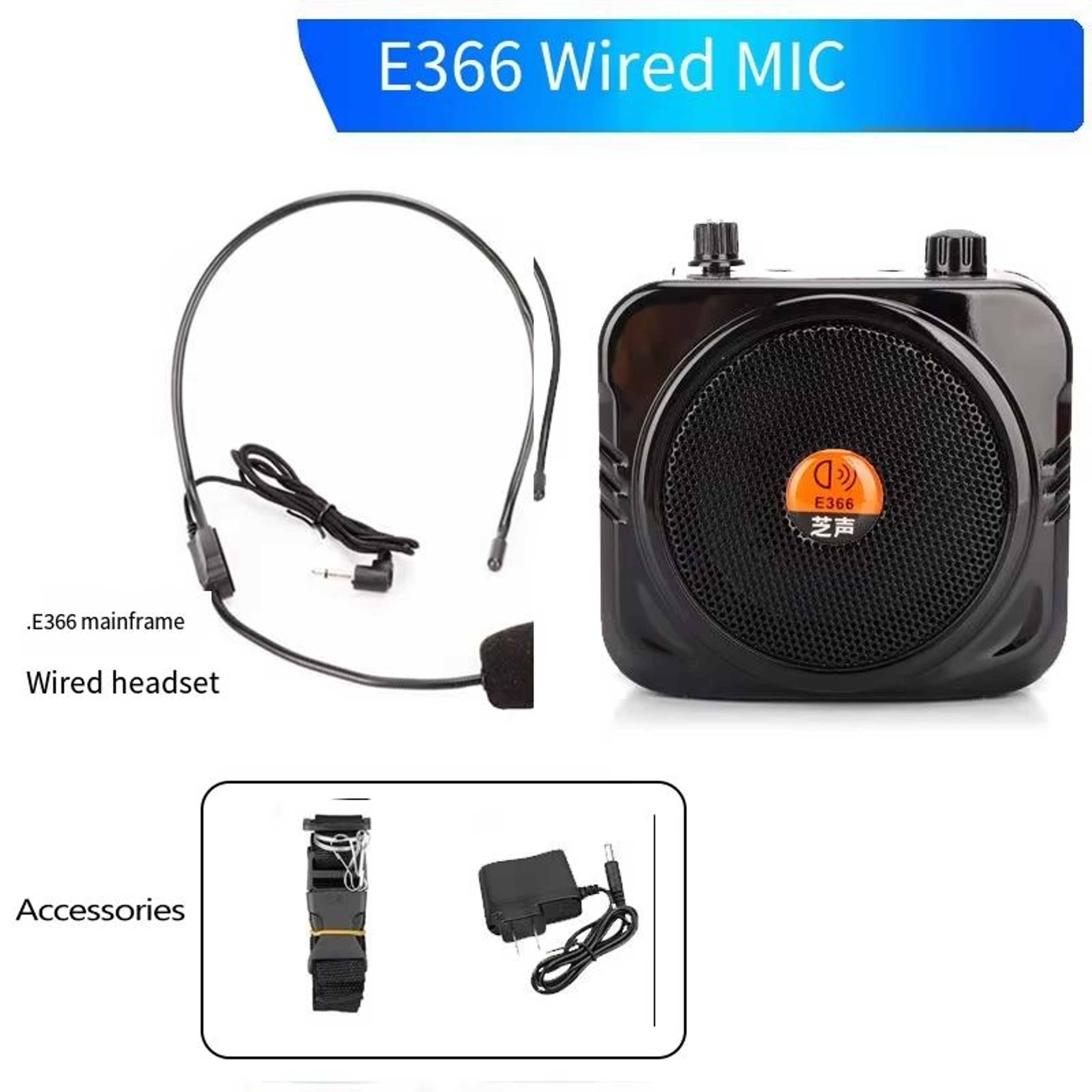 25W Bluetooth Amplifier Speaker With Wired  Wireless Microphone  Classroom Tour Guide And Event Voi 8