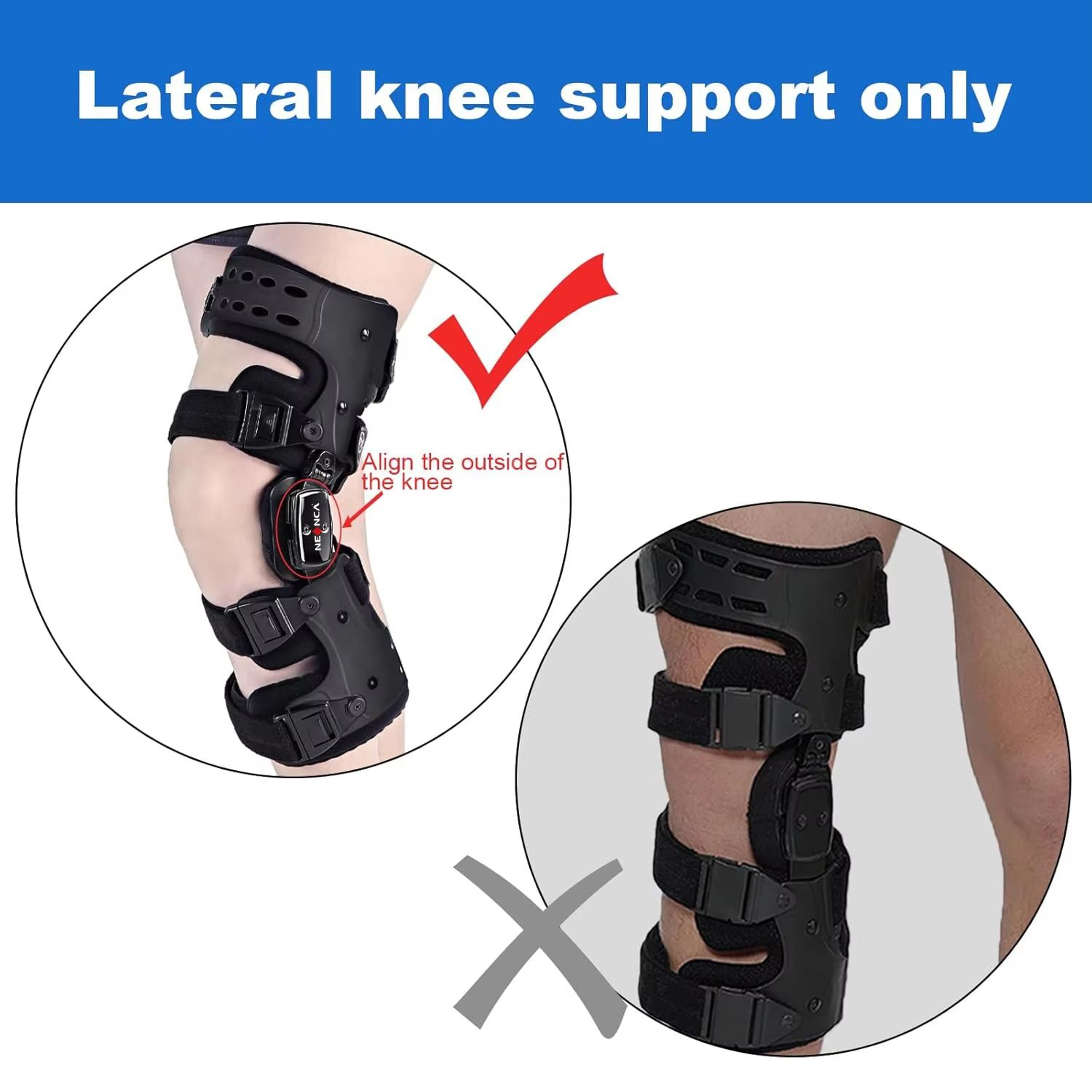 NEENCA OA Unloader Knee Brace  Pain Relief  Joint Support For ACL Meniscus Injury And Patella Stabi 5