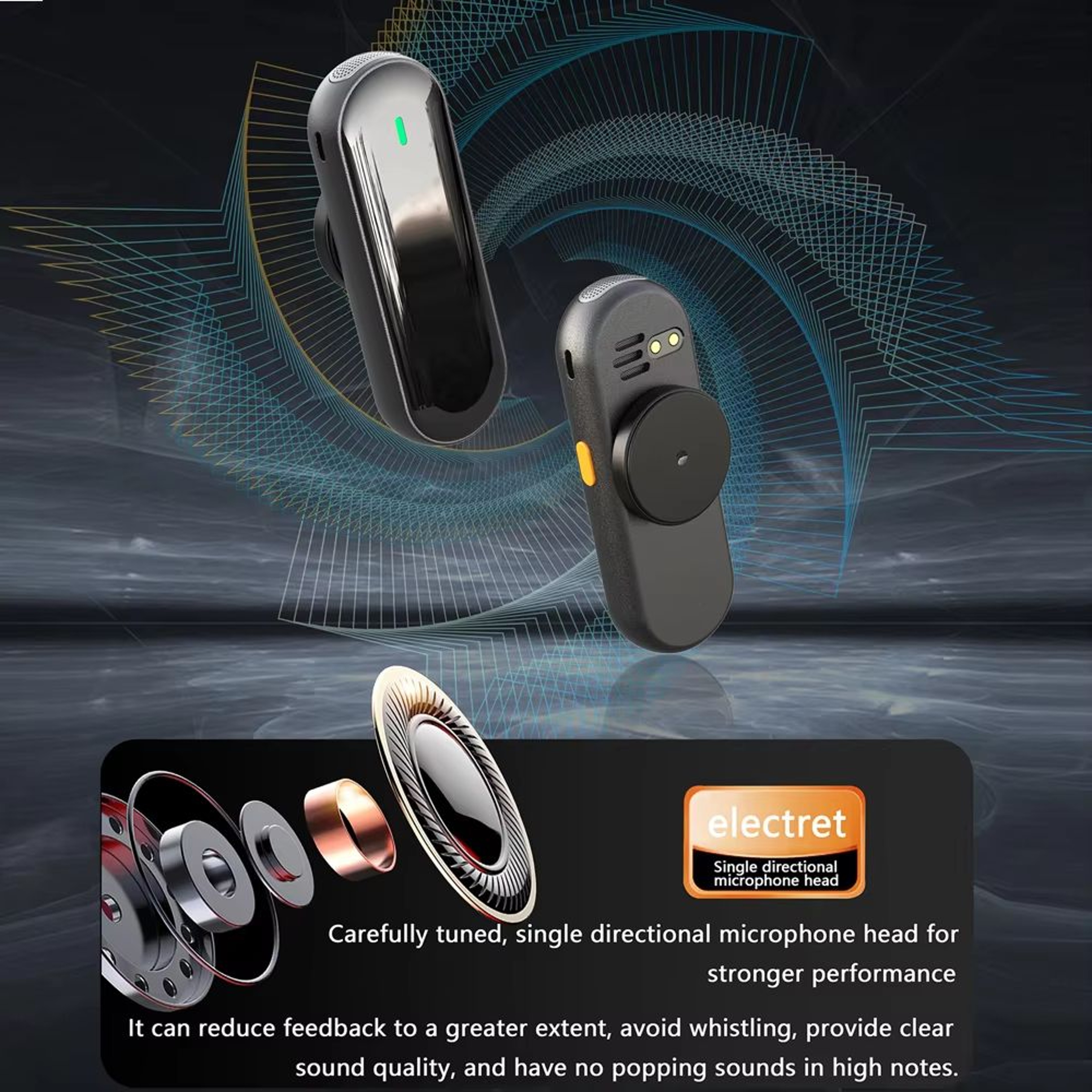 Portable Voice Amplifier With Lavalier Microphone  Mini Wireless Megaphone Speaker For Teachers Tou 2