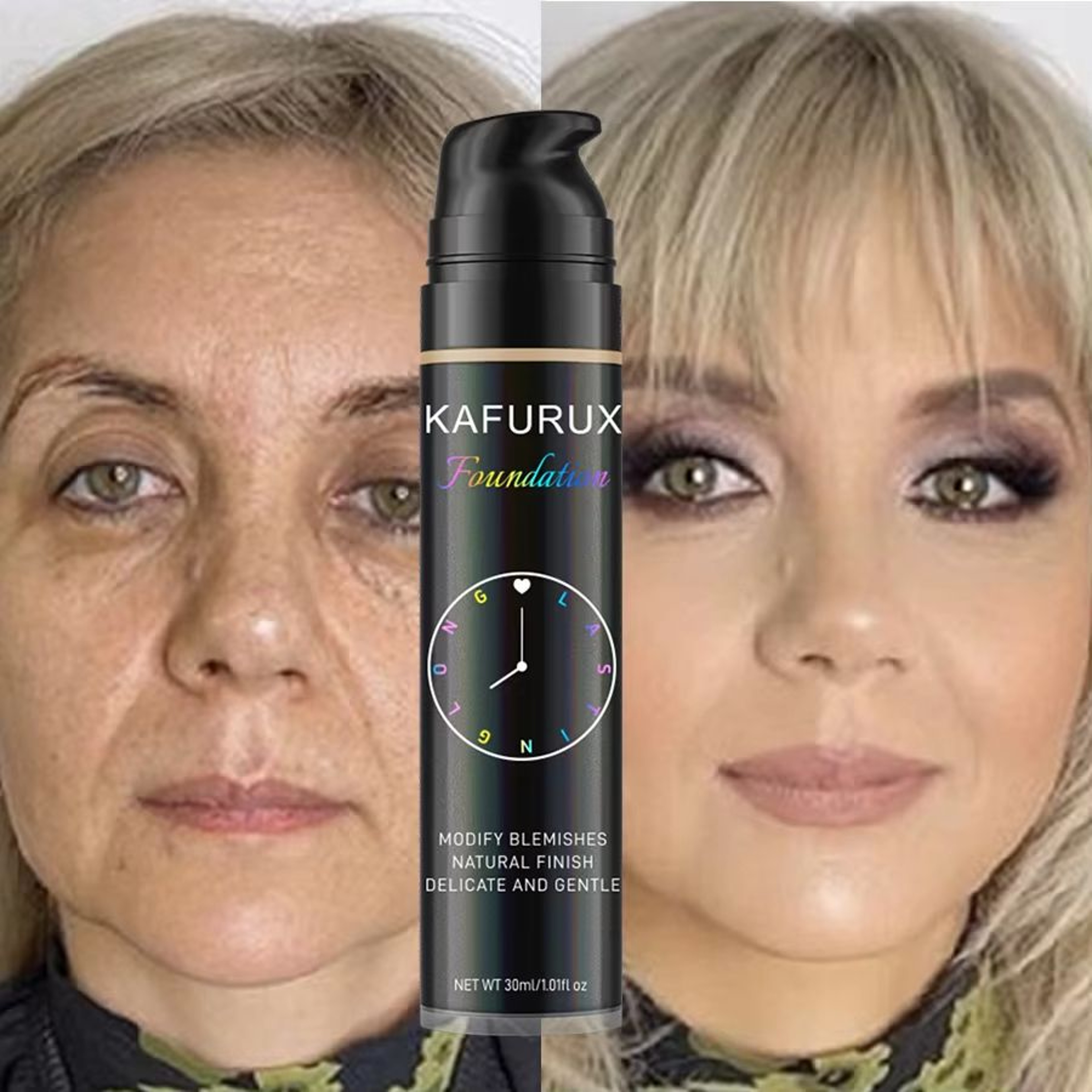 8Color Liquid Foundation  Waterproof Korean Makeup Base With Full Coverage Concealer 0