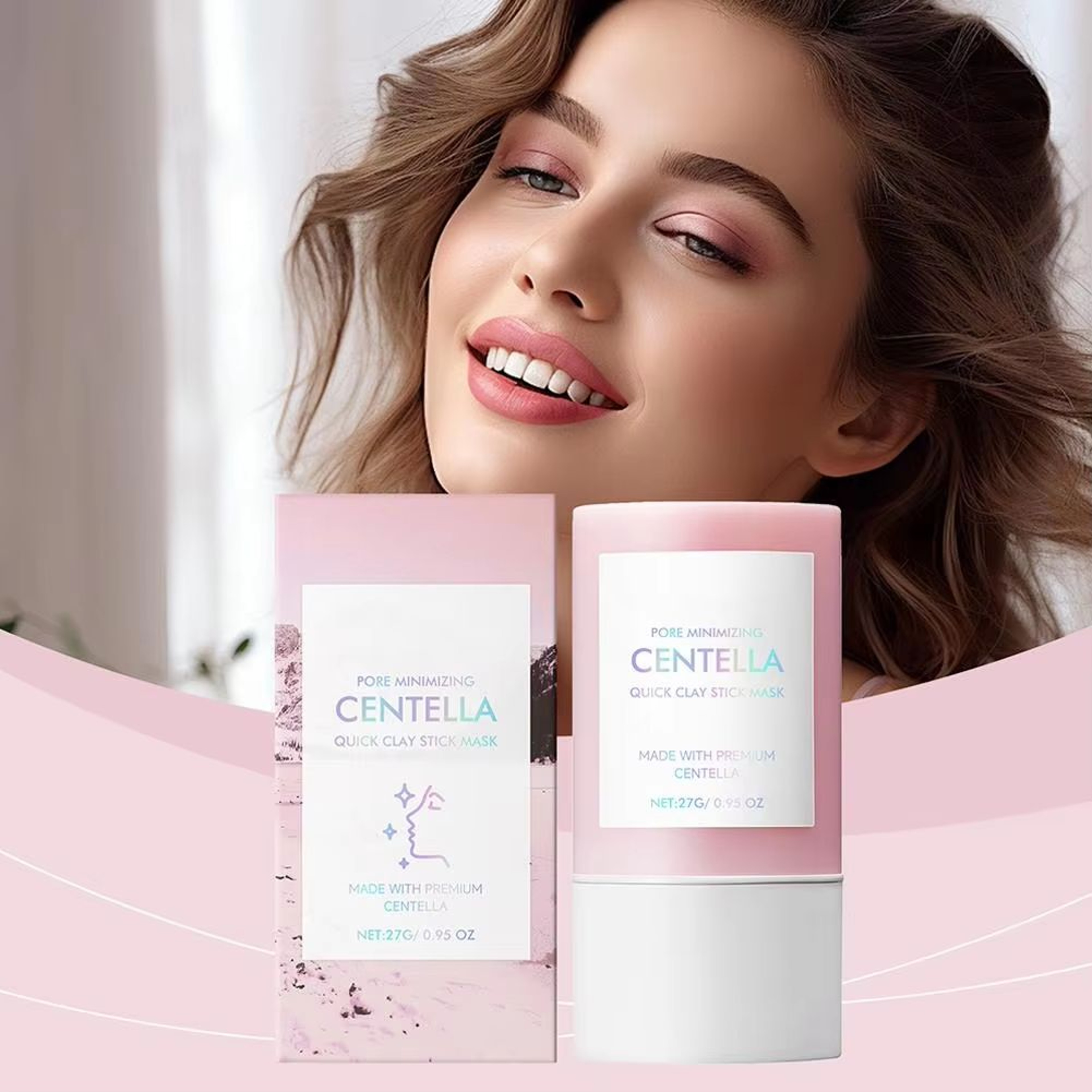 Centella Clay Mask Stick  Hydrating Pore Minimizer  Brightening Skincare 0
