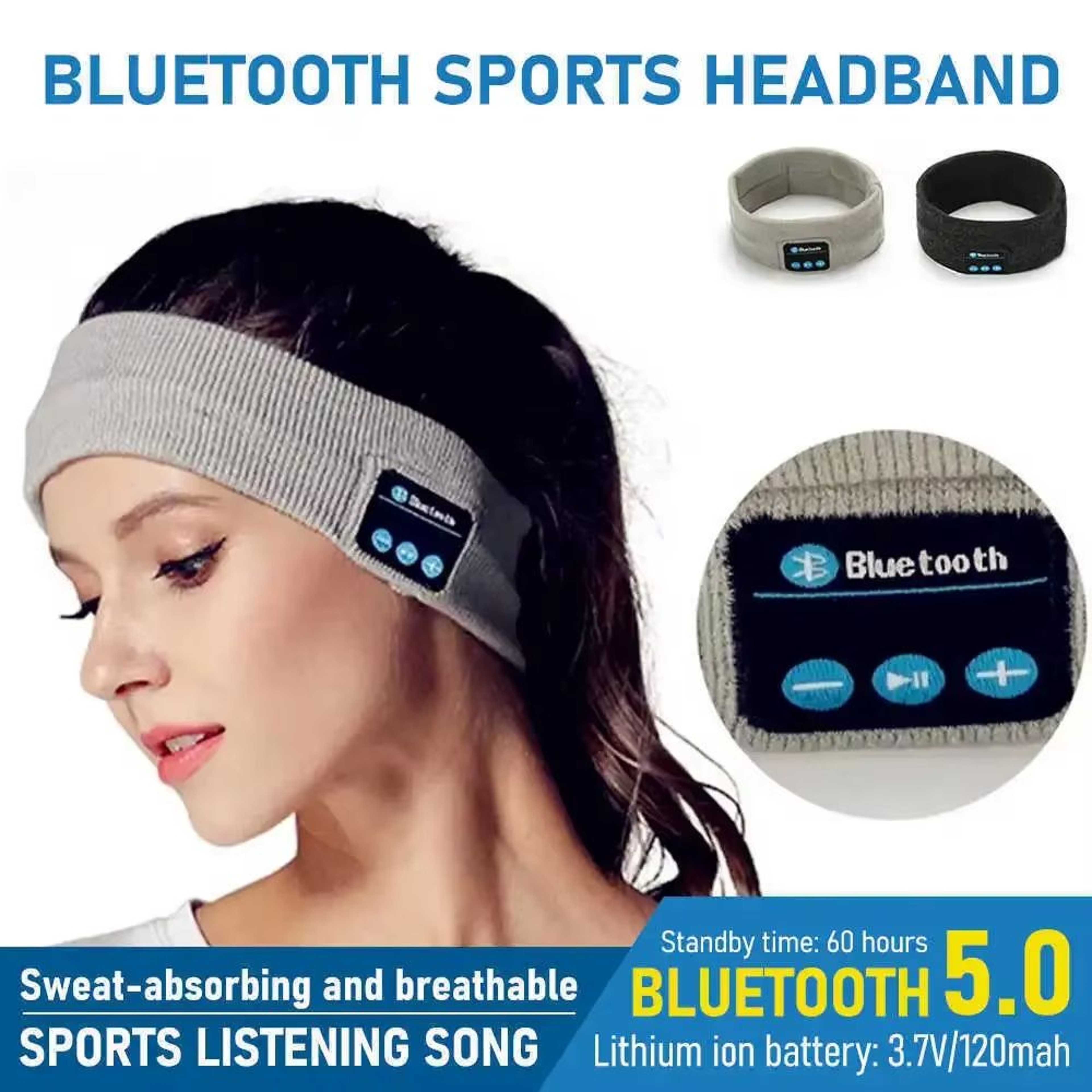 Wireless Bluetooth Headband Earphones  Comfortable Sleeping Running And Sports Music Headset With B 0