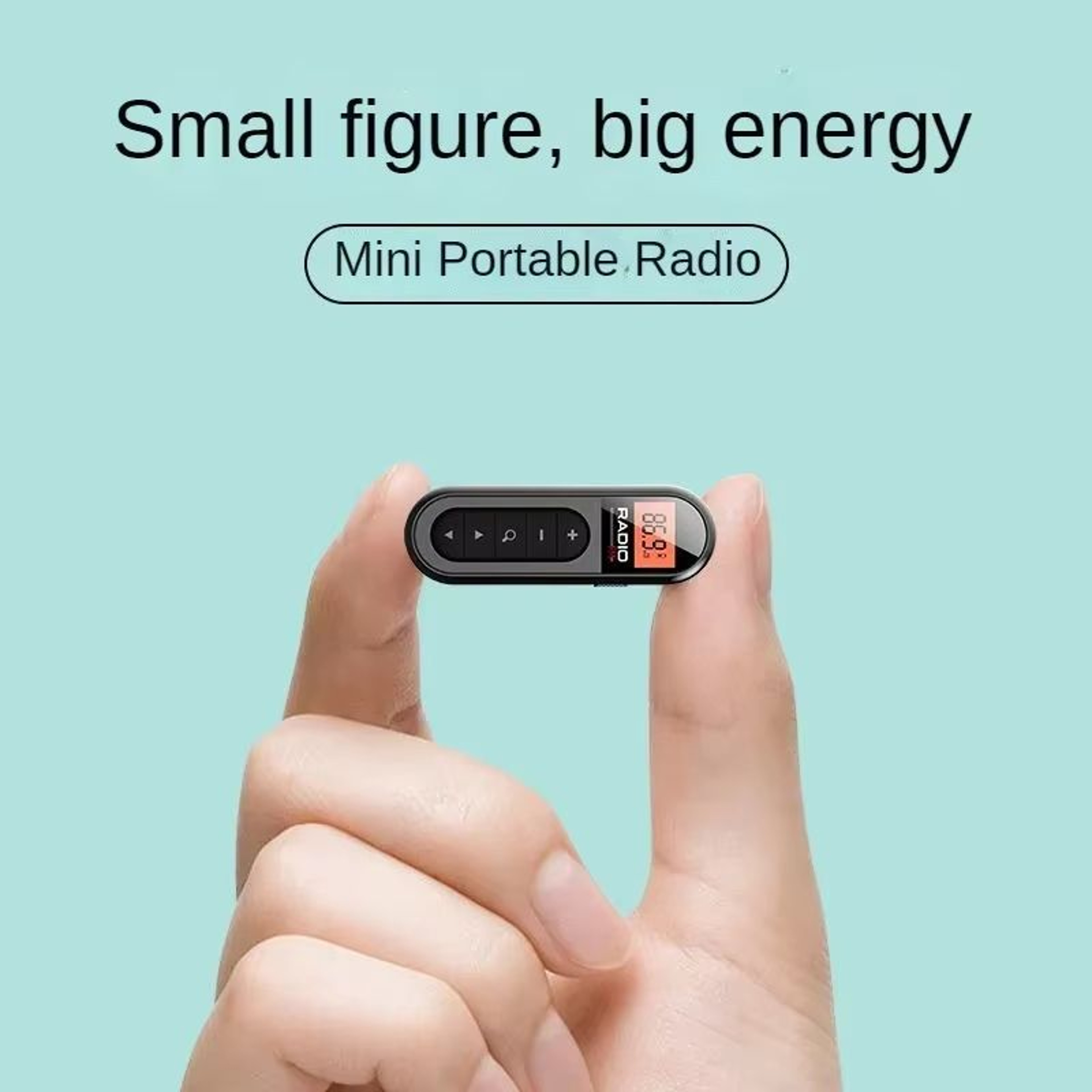 Mini Portable FM Radio  MultiFunctional Pocket Radio With Clear Sound For Outdoor And Elderly Use 0