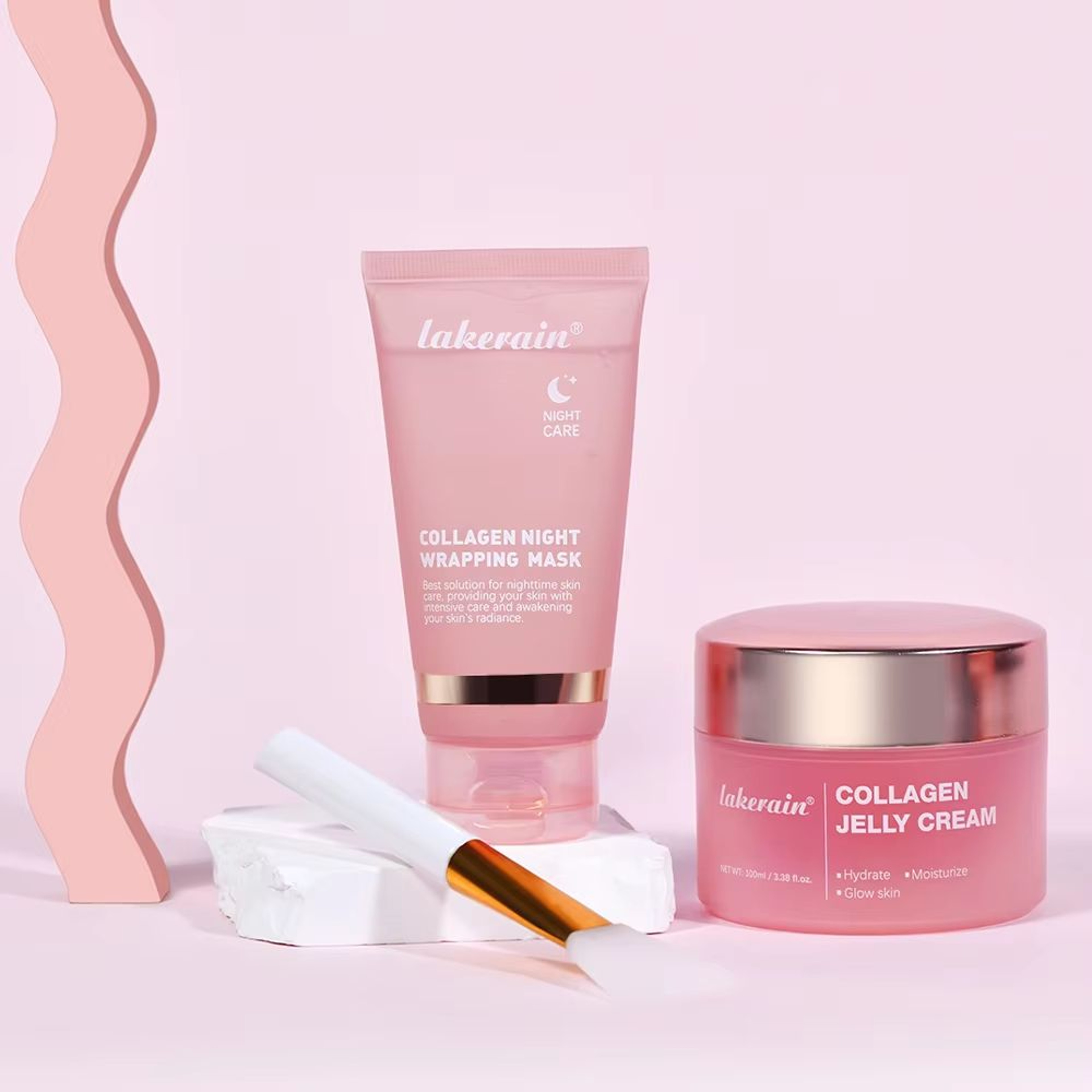 Collagen Jelly Cream  Hydrolyzed Collagen Facial Mask For Overnight Hydration Firming  Moisturizing 0