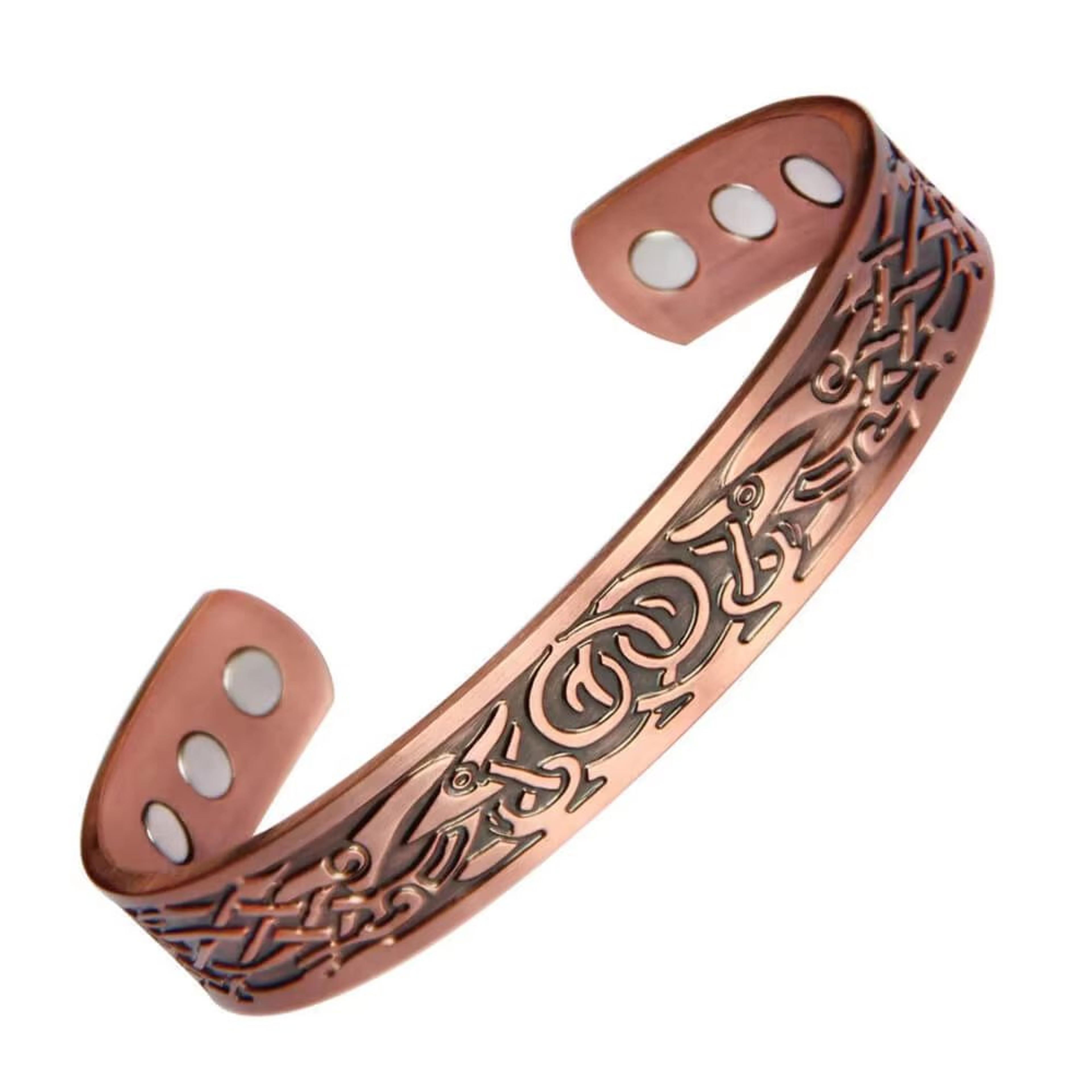 Magnetic Copper Energy Bracelet  Vintage European Style Wellness Jewelry 2