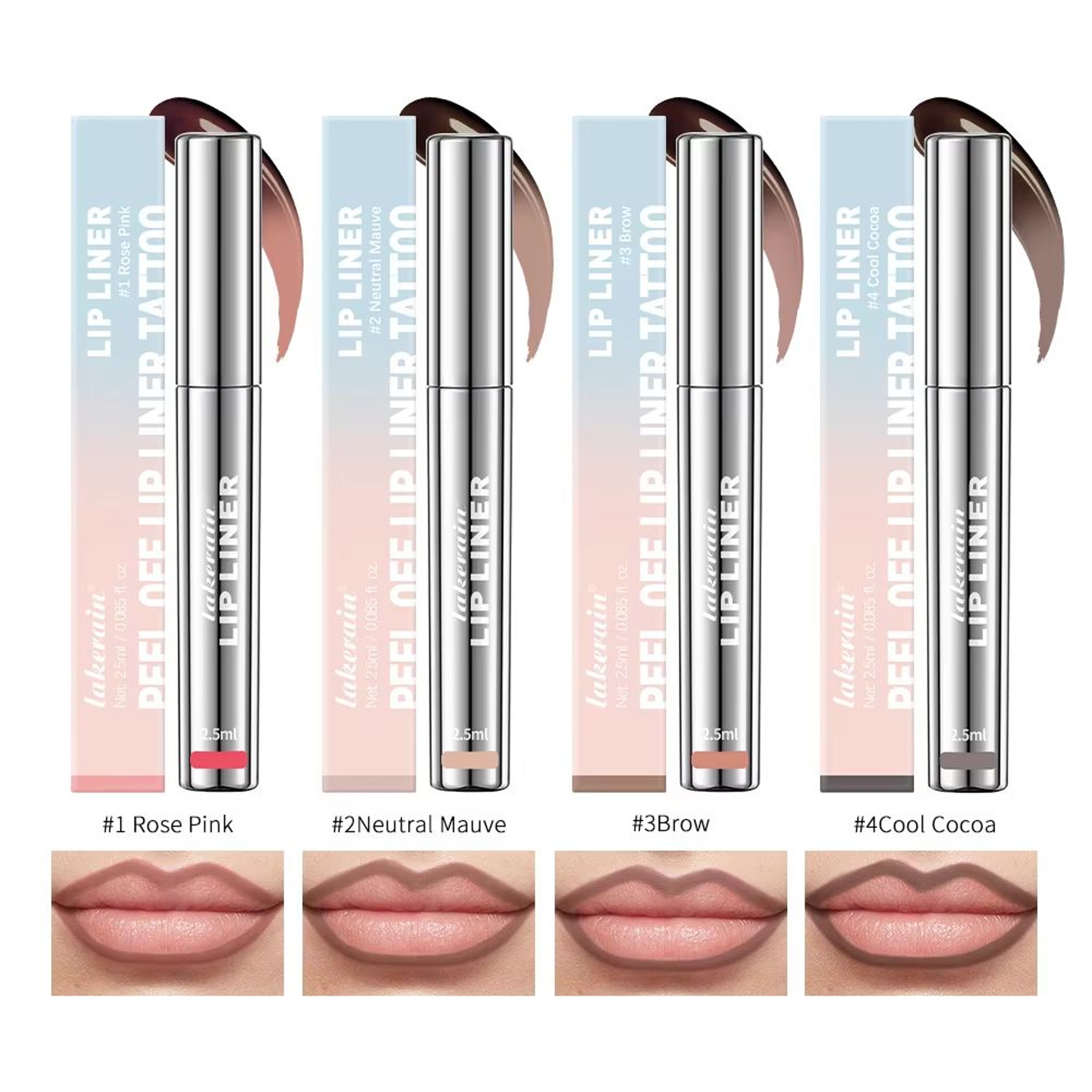 Peel Off Tattoo Lip Tint  Waterproof LongLasting Matte Lip Stain  Lip Liner For Bold Defined Color 1