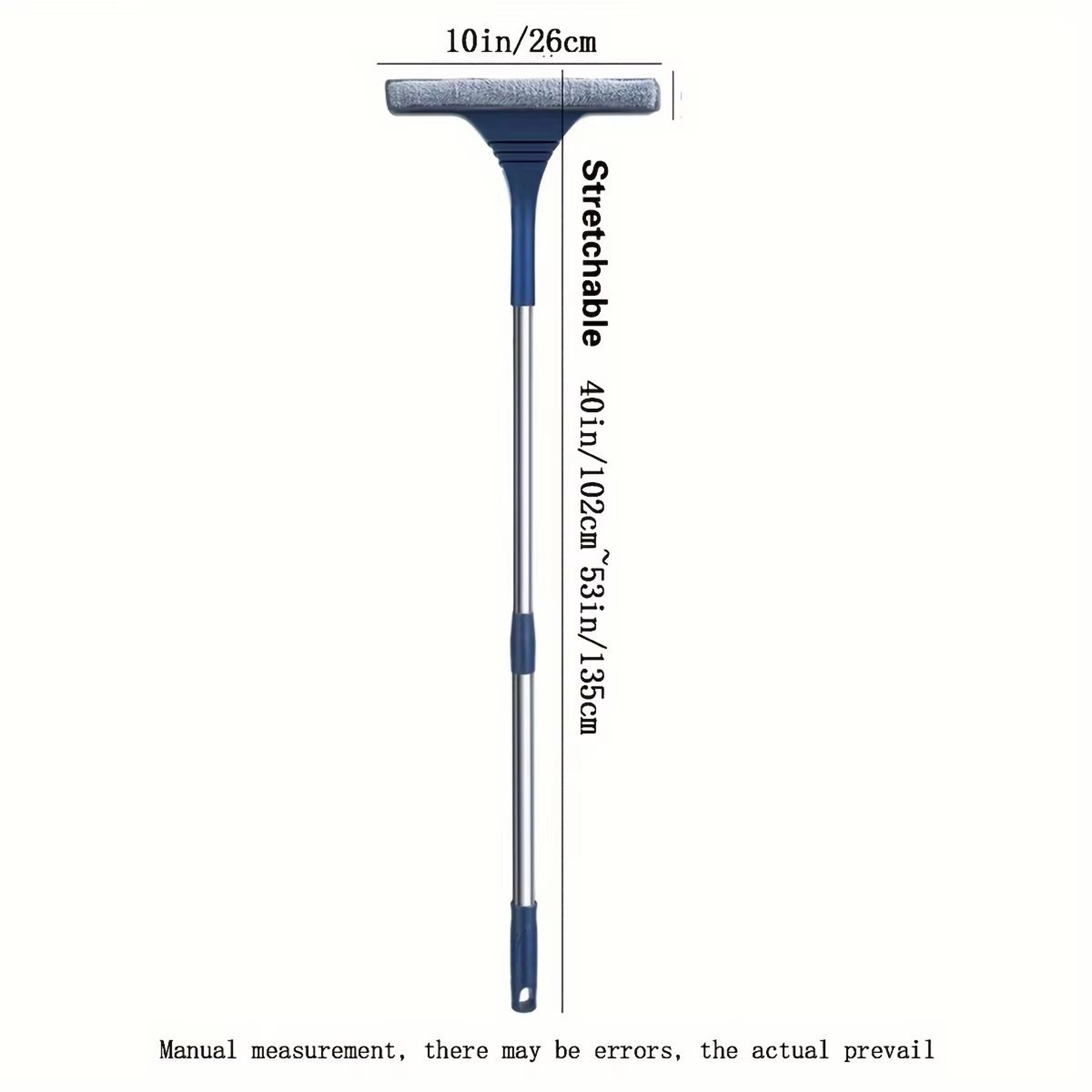 2in1 Window Screen Cleaning Brush With Telescopic Handle And DualSided Blade 6