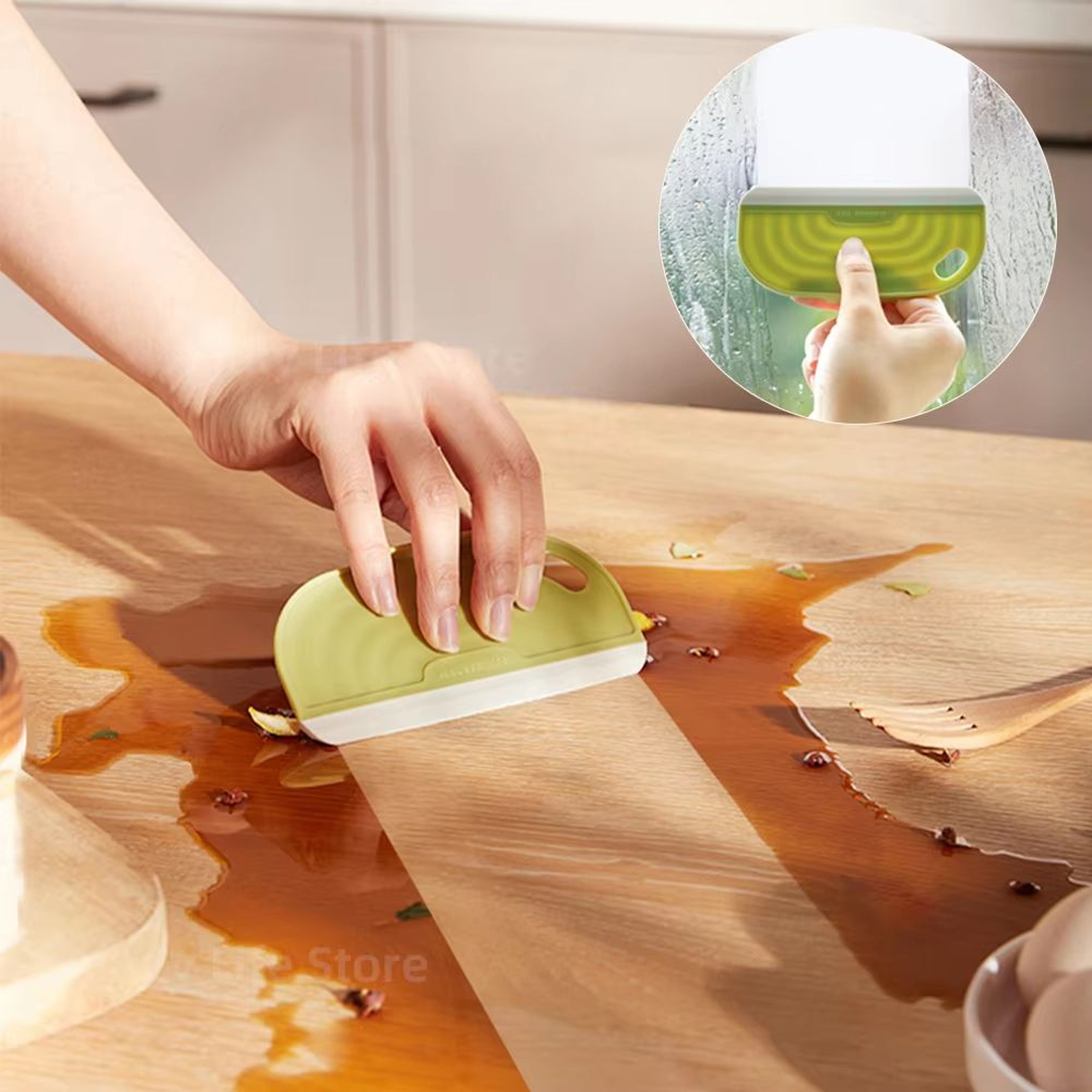 Soft Silicone Squeegee  NonScratch Water Wiper For Kitchen Countertops Windows And Mirrors 0