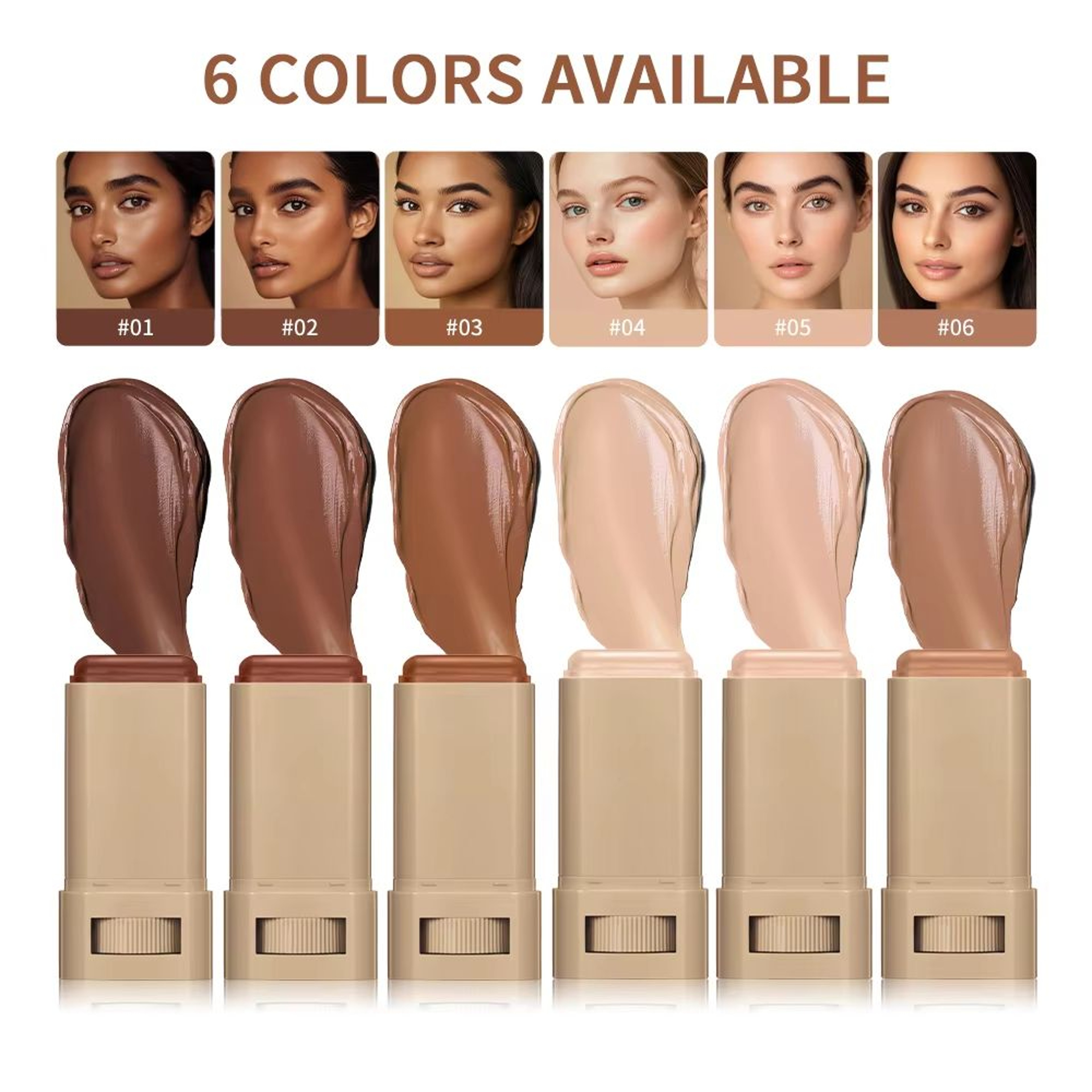 SerumBoosted Foundation Stick  High Coverage Hydrating Balm Skin Tint For Smooth Plump  Radiant Fin 2