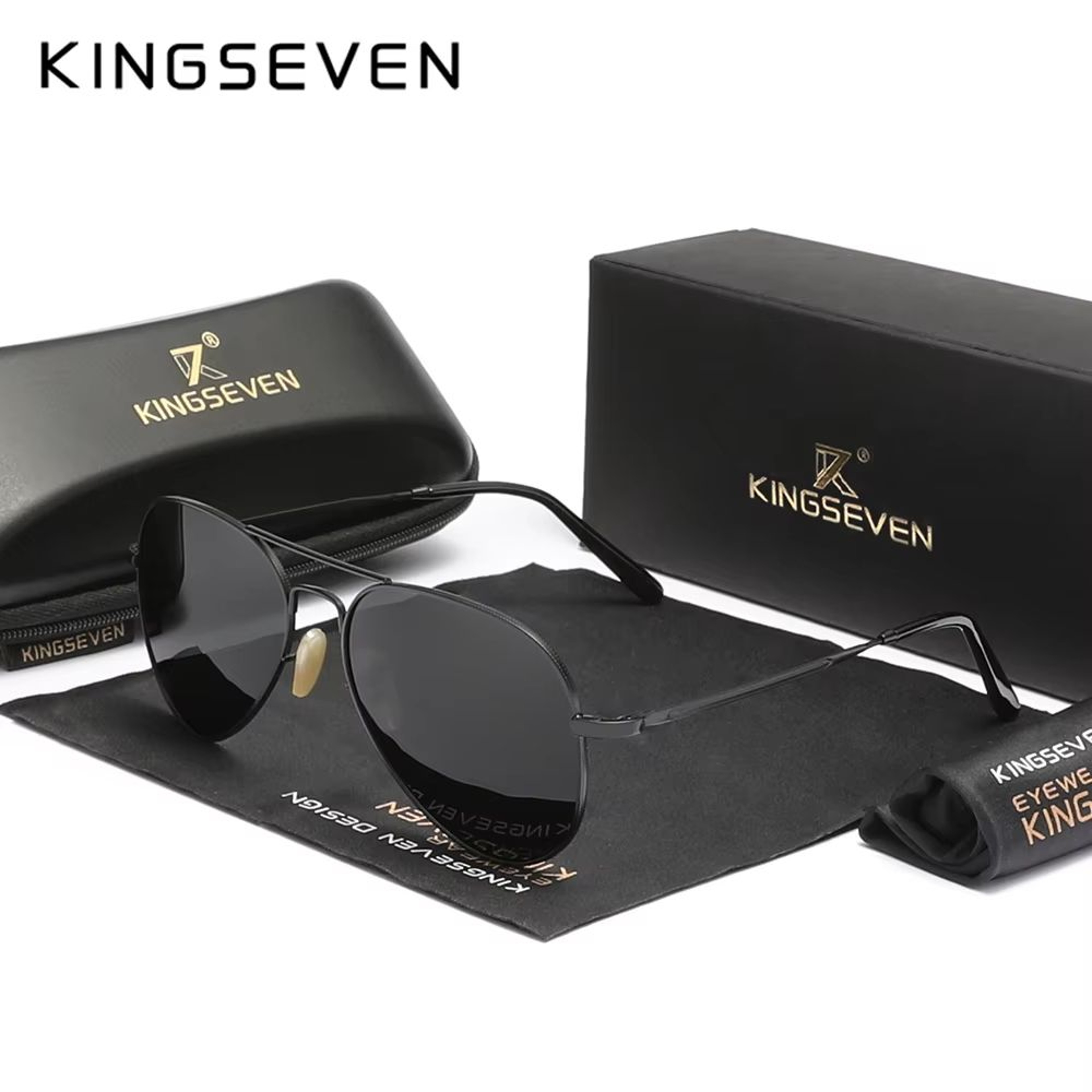 KINGSEVEN Pilot Sunglasses For Women  Polarized UV400 Luxury Eyewear 1