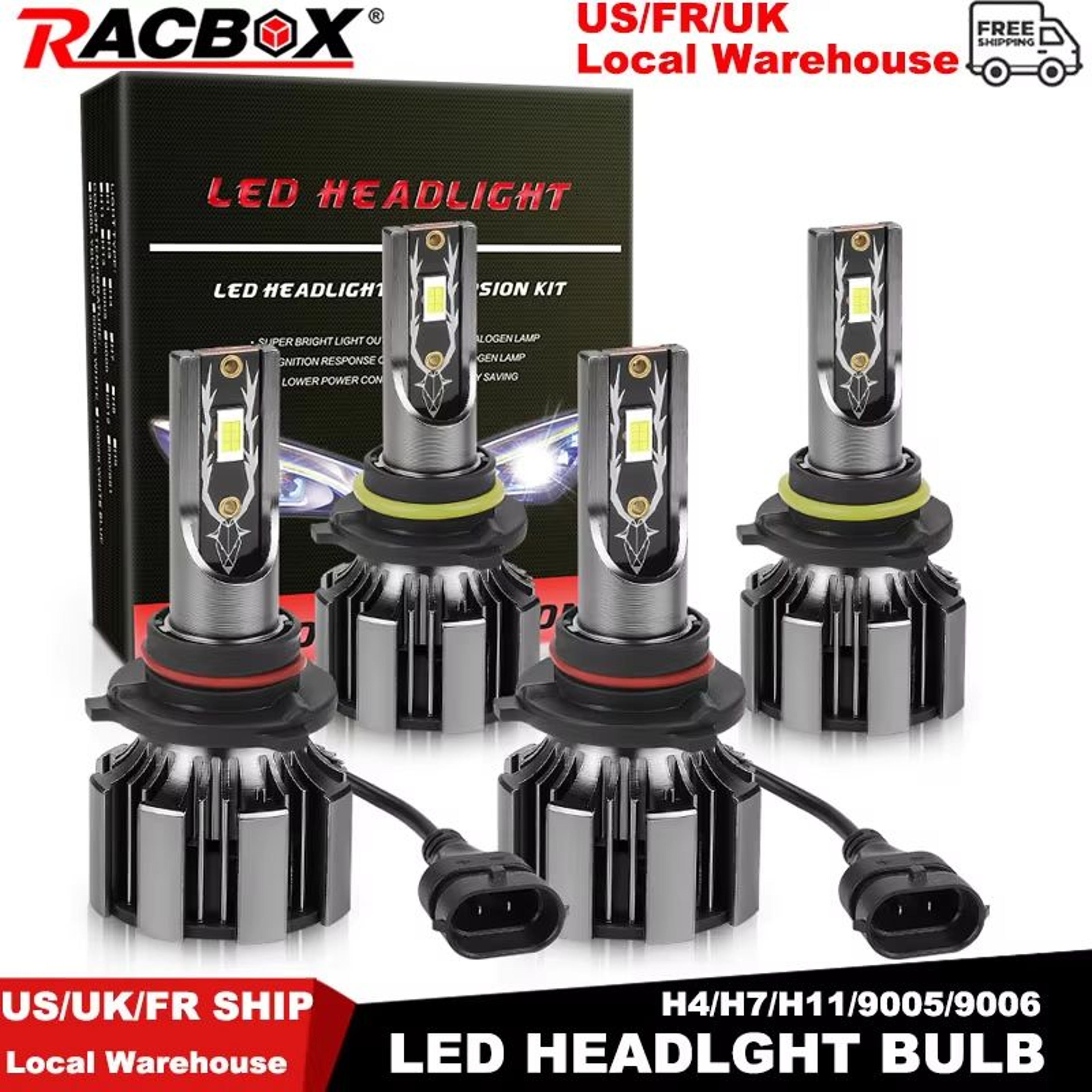 Super Bright LED Headlight Bulbs  120W 25000LM CSP Auto Headlamp  Fog Light 0