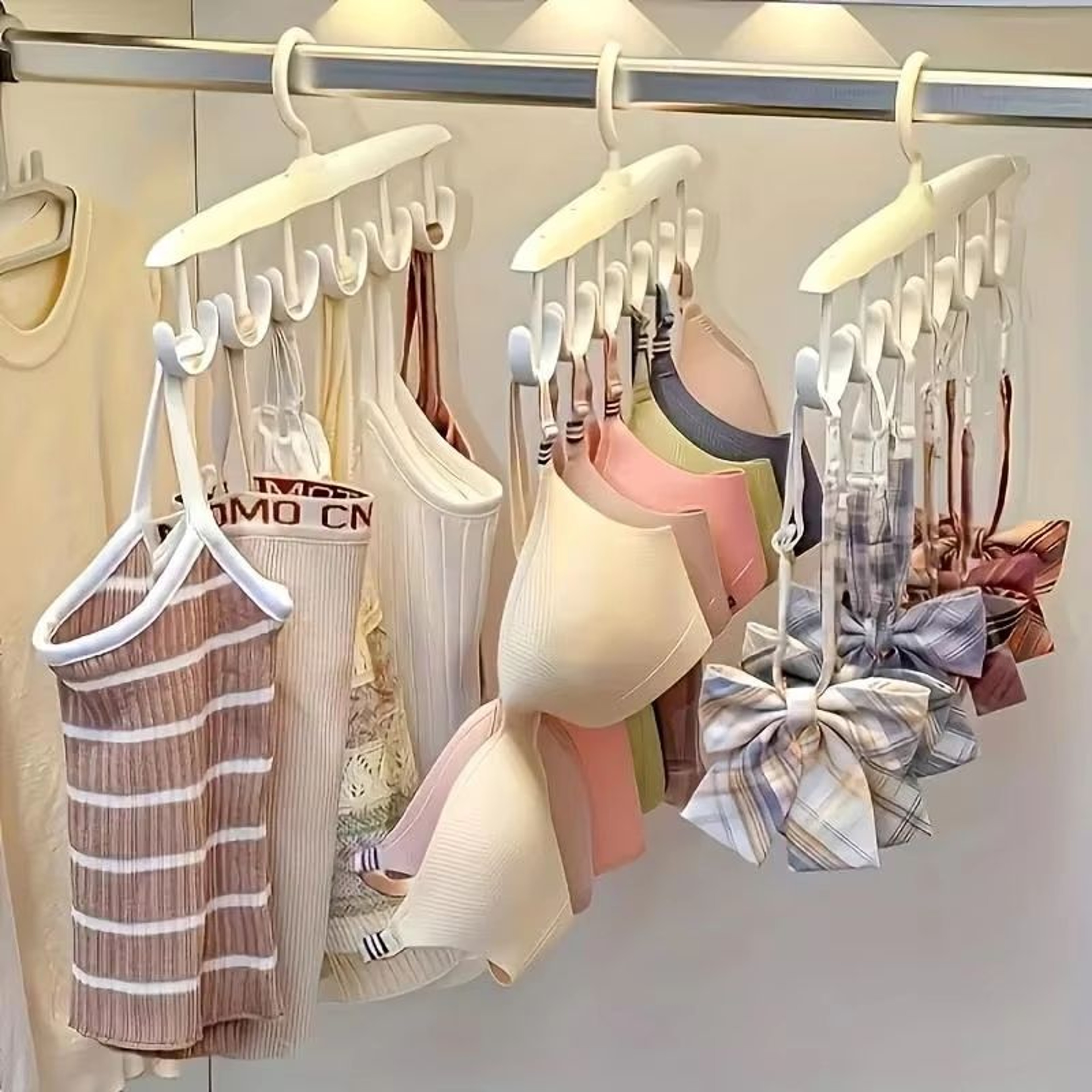 12Hook Rotating Closet Hanger  SpaceSaving Organizer For Ties Belts Scarves  Accessories 0