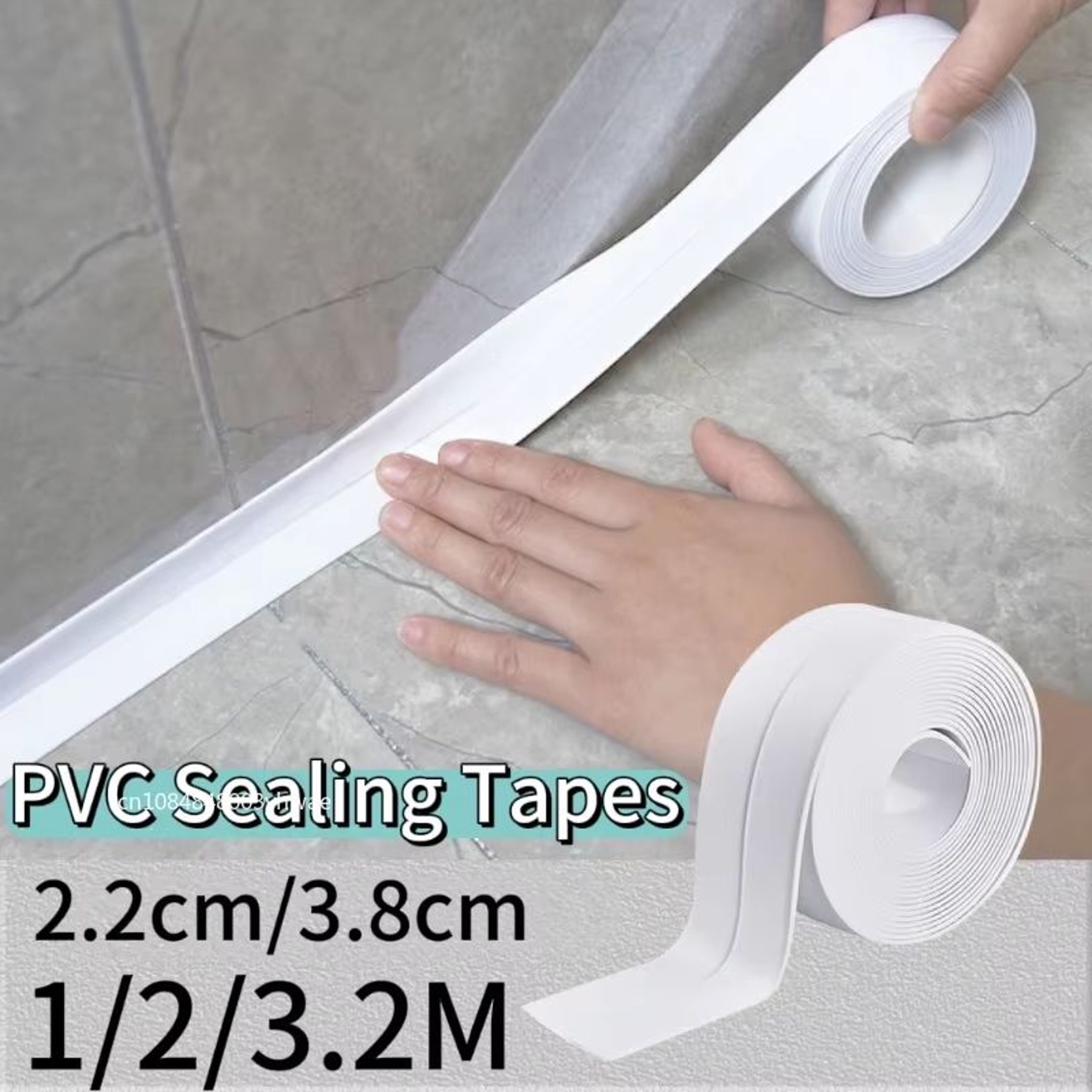 Waterproof SelfAdhesive Caulk Sealing Tape  PVC OilProof Kitchen Sink  Bathroom Edge Strip 1m  2m   0
