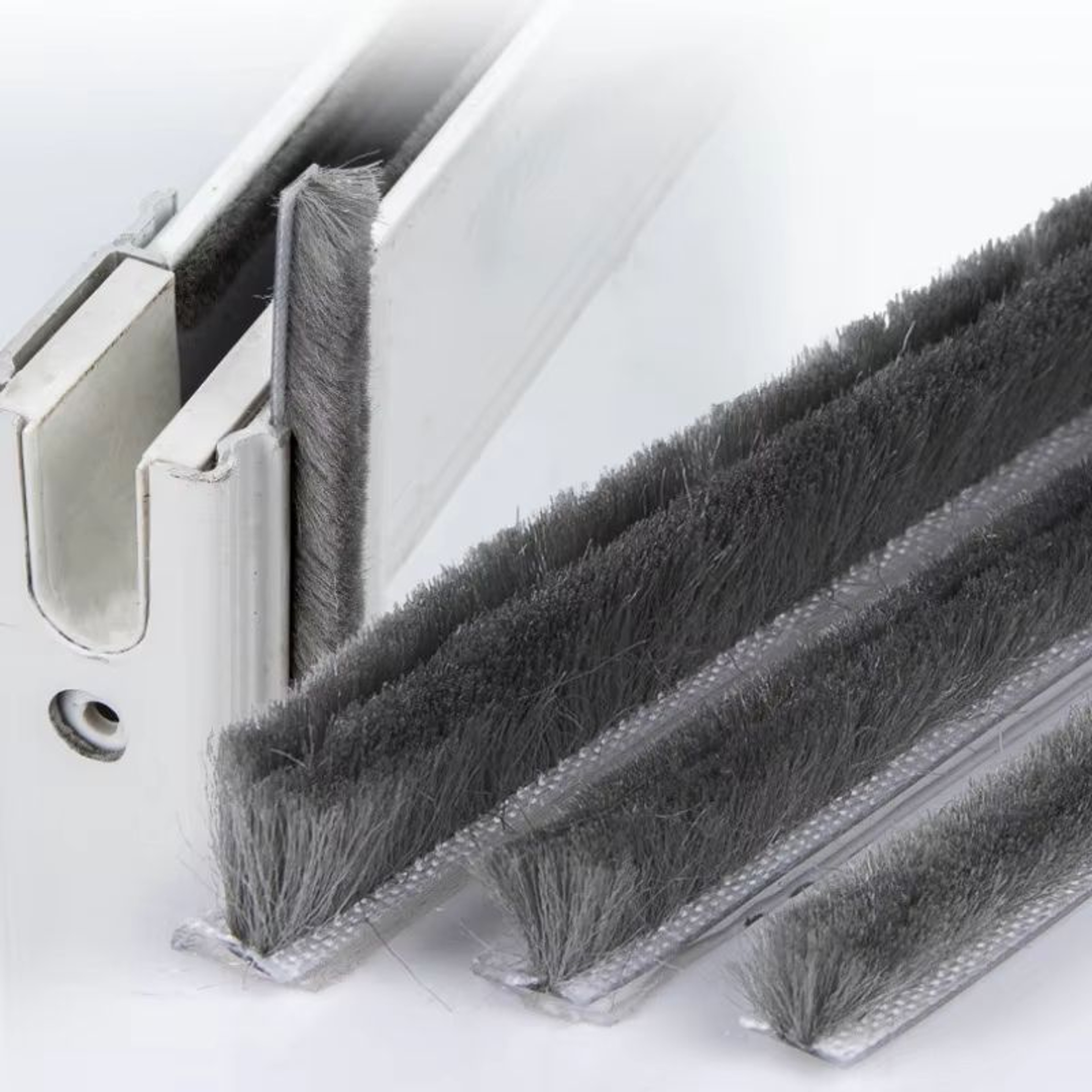 10M Aluminum Sliding Door  Window Brush Seal Strip  5mm X 8mm Dustproof Draught Excluder Weatherstr 0